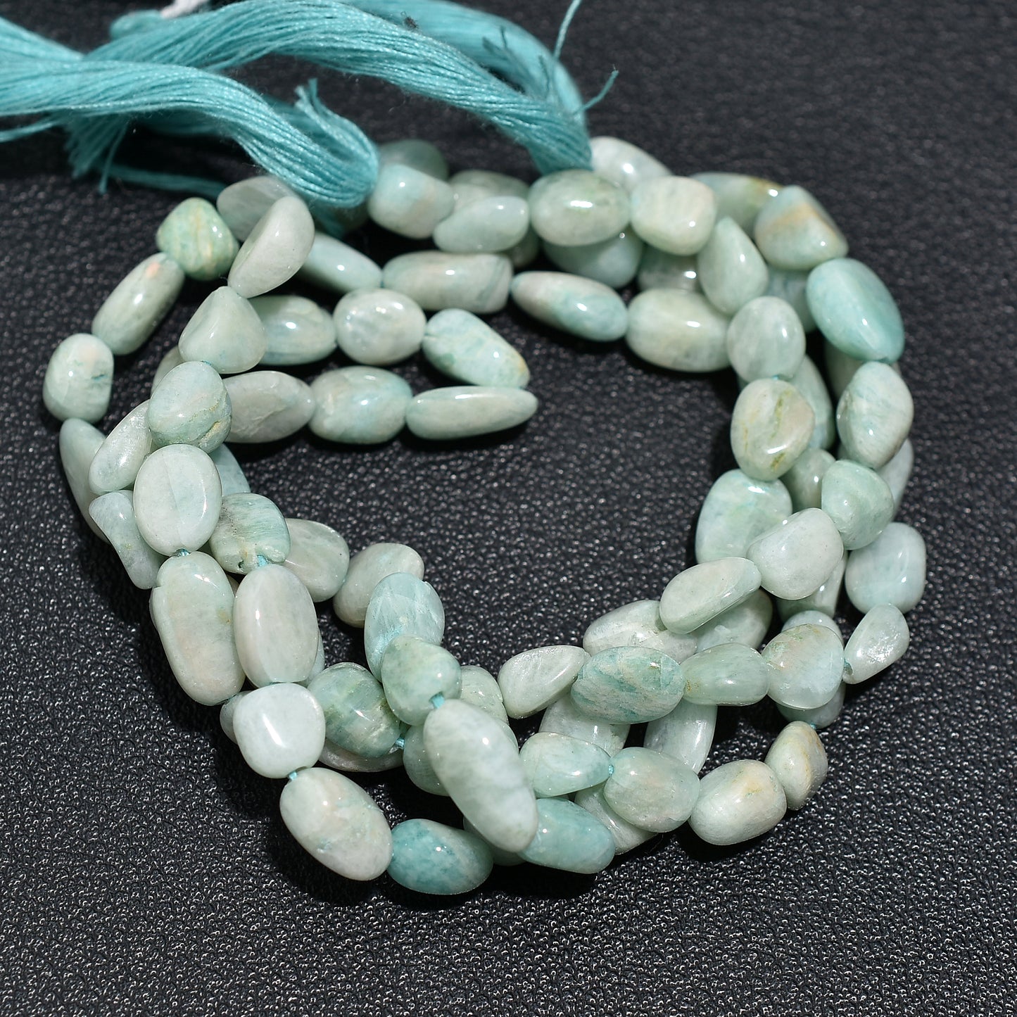 Glacier Glow Amazonite Nugget Beads – Natural Blue-Green Gemstones for Jewelry Making