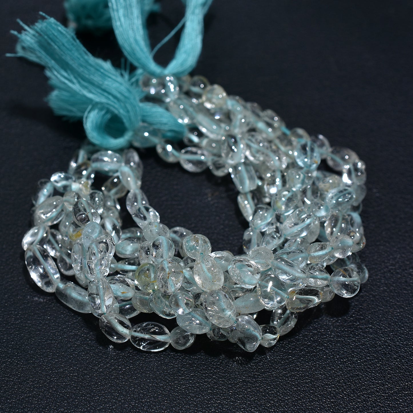 Marinest Aquamarine Crystal Nugget Beads – Soft Blue Stones Perfect for DIY Jewelry