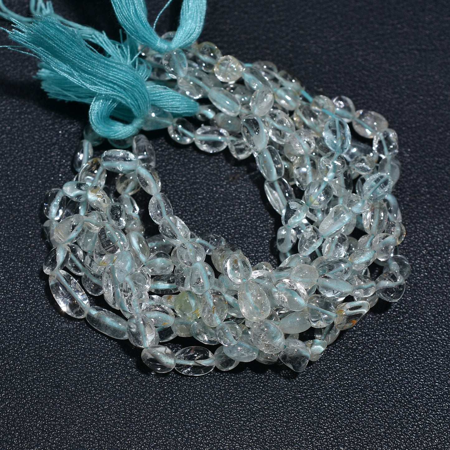 Marinest Aquamarine Crystal Nugget Beads – Soft Blue Stones Perfect for DIY Jewelry