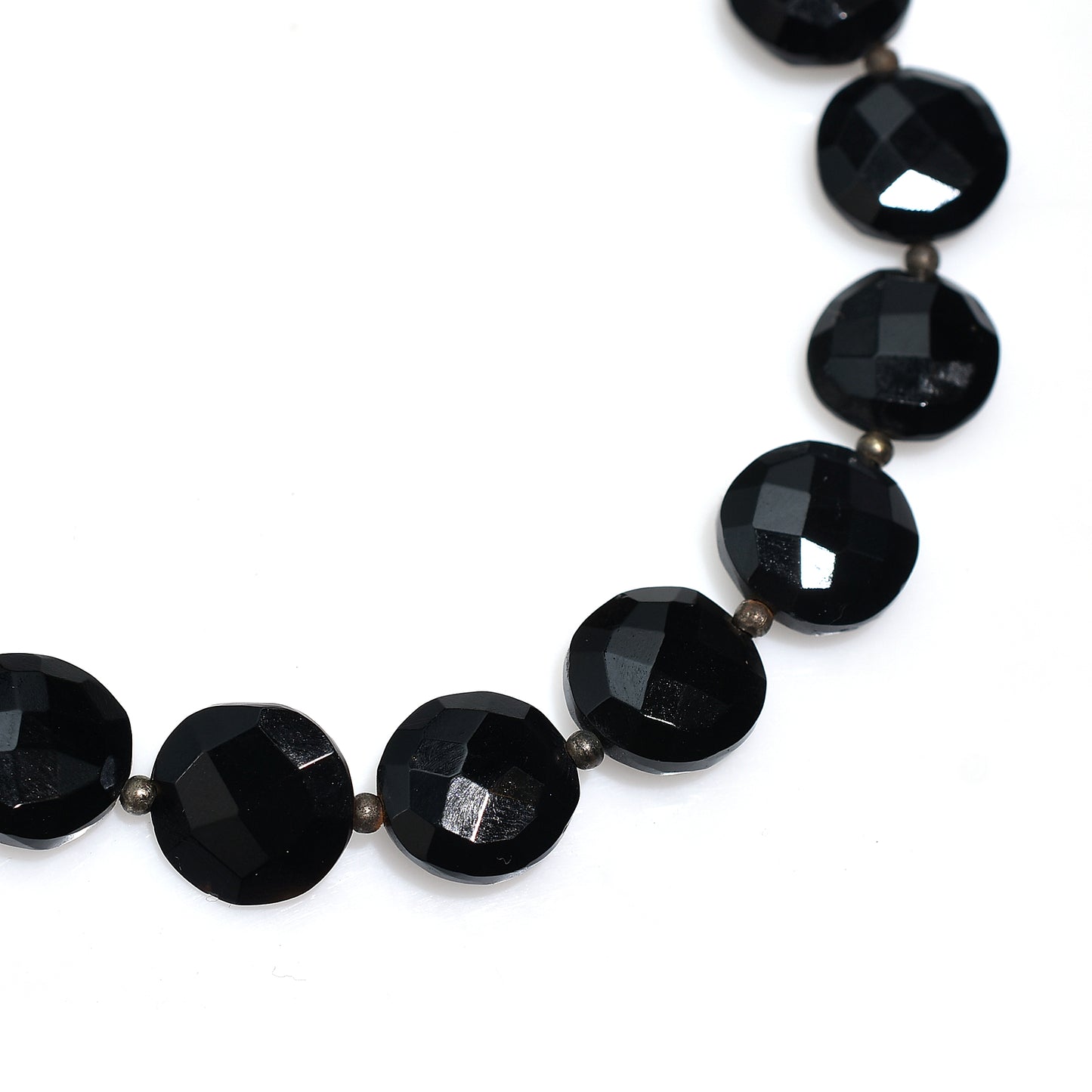 Glossy Black Onyx Beads – Faceted Crystal Gemstone for Wholesale Jewelry
