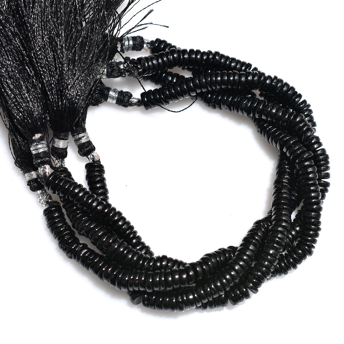 Trending Black Spinel Heishi Beads – Wholesale Smooth Tyre Shape Gemstone Strand For Jewelry
