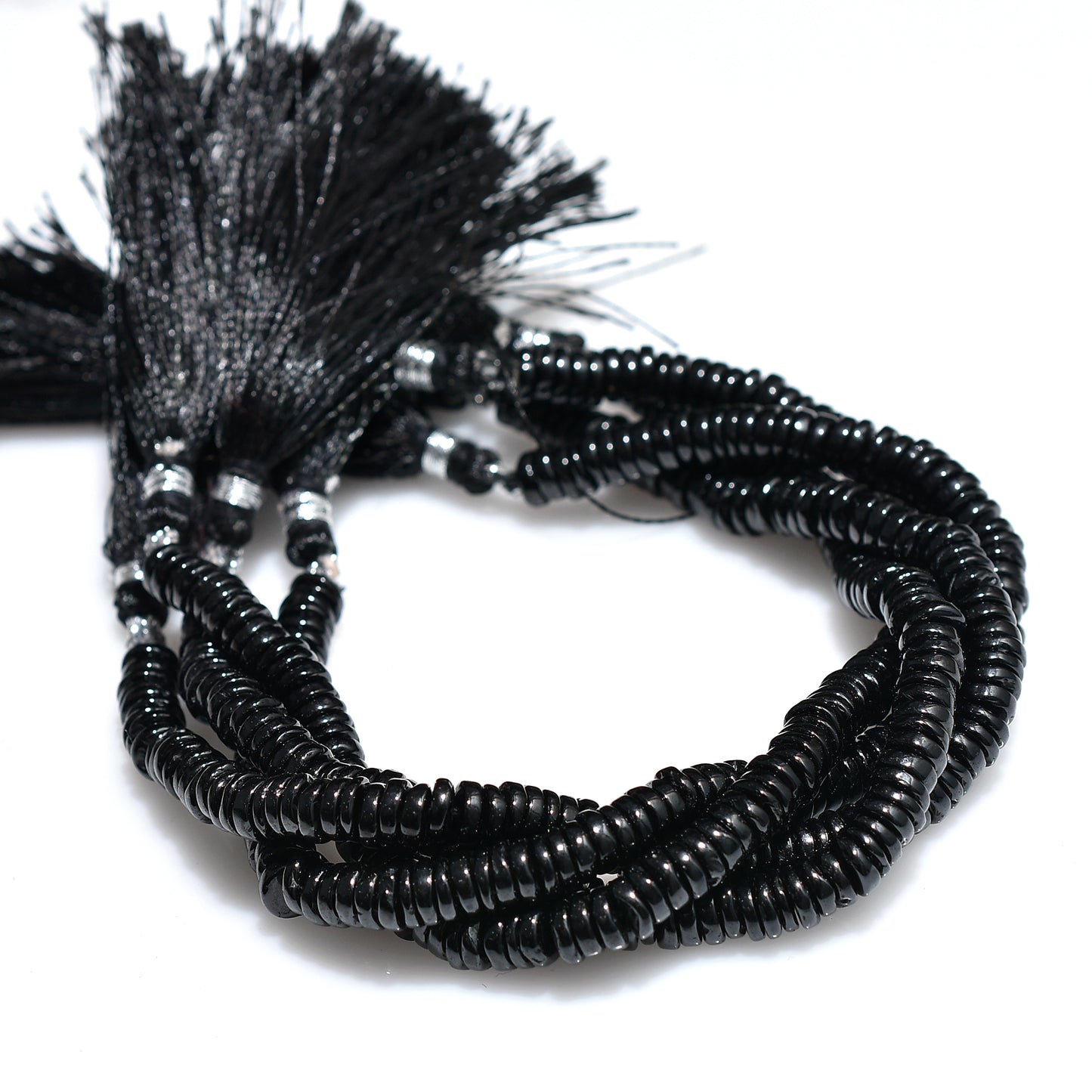 Trending Black Spinel Heishi Beads – Wholesale Smooth Tyre Shape Gemstone Strand For Jewelry