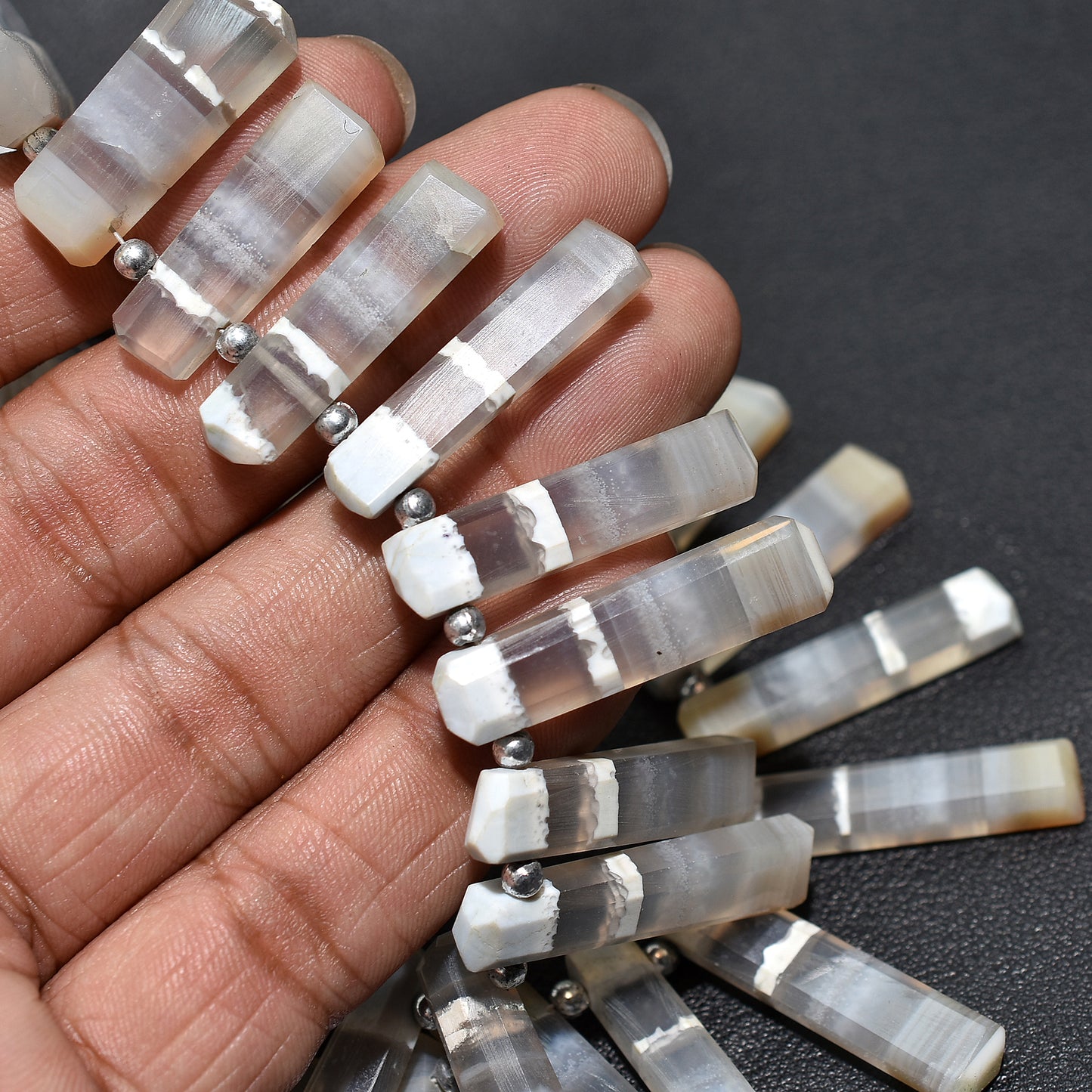 Natural Boulder Opal Faceted Beads – Wholesale Polished Strand For Handmade Craft