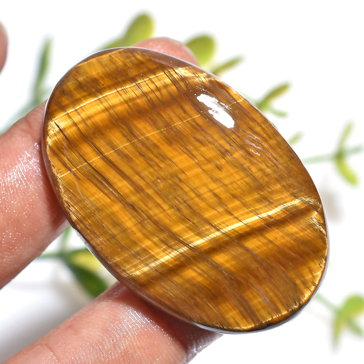 Wholesale Golden Tiger Eye Rectangle Cabochon – Oval Shape Polished Gemstone for Jewelry