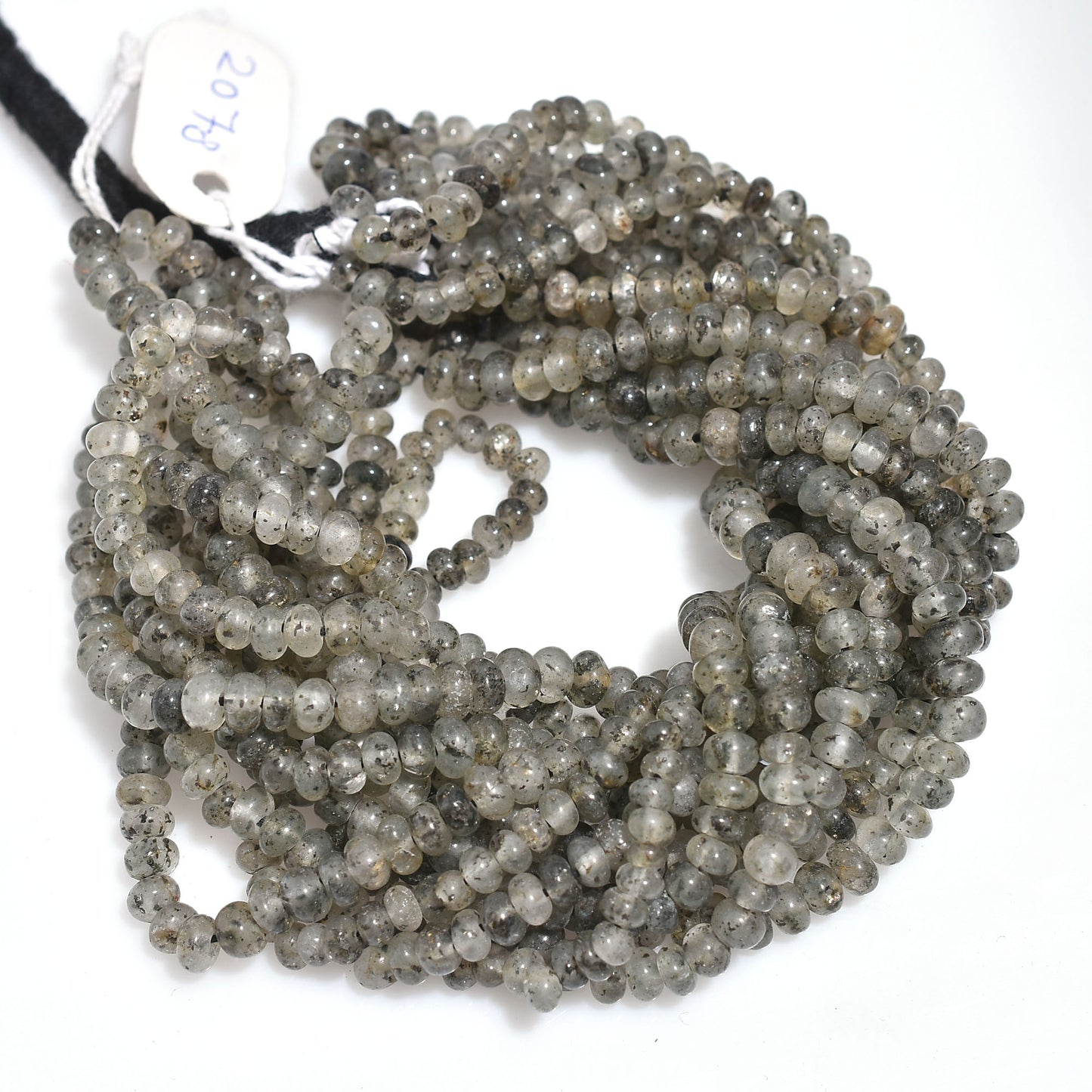 Natural Rutile Quartz Beads – Clear Black Round Strand For Jewelry Making