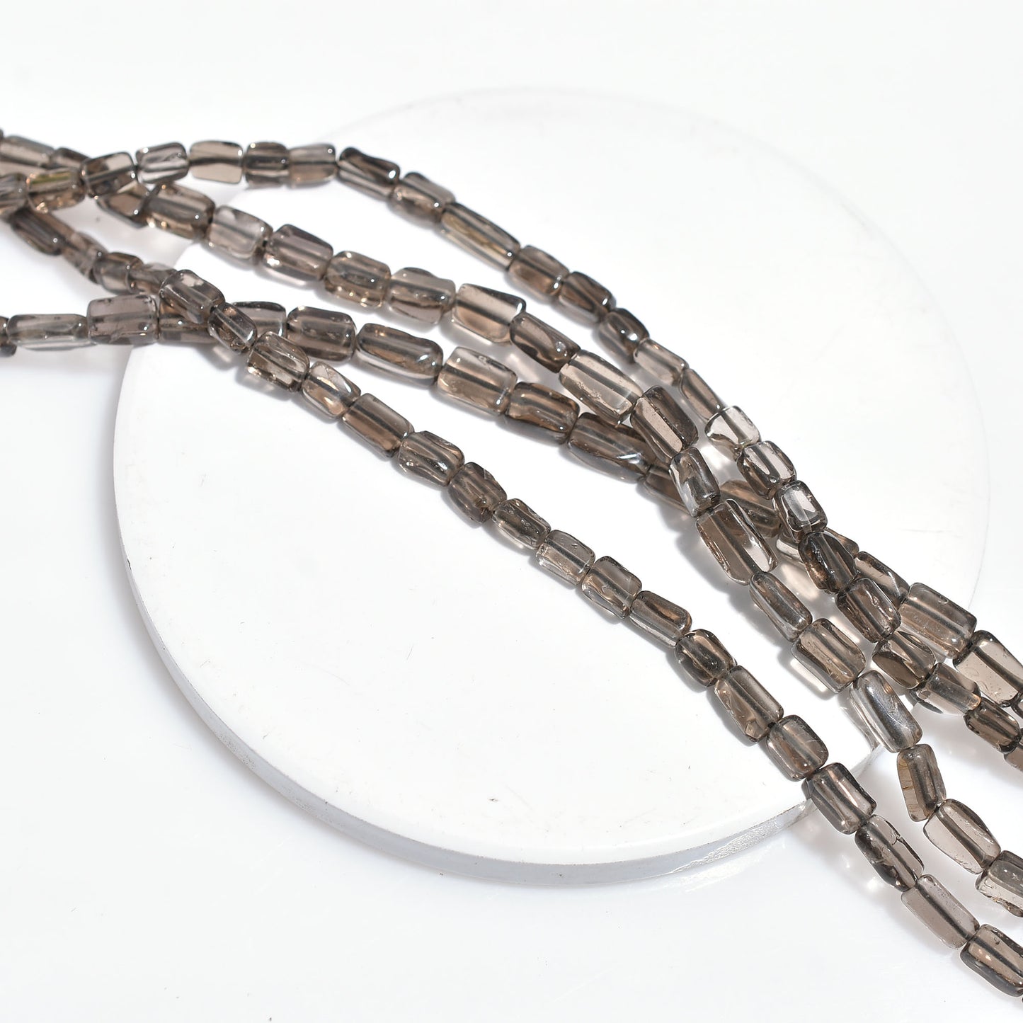 Brown Smoky Quartz Beads – Natural Polished Gemstones for Necklaces