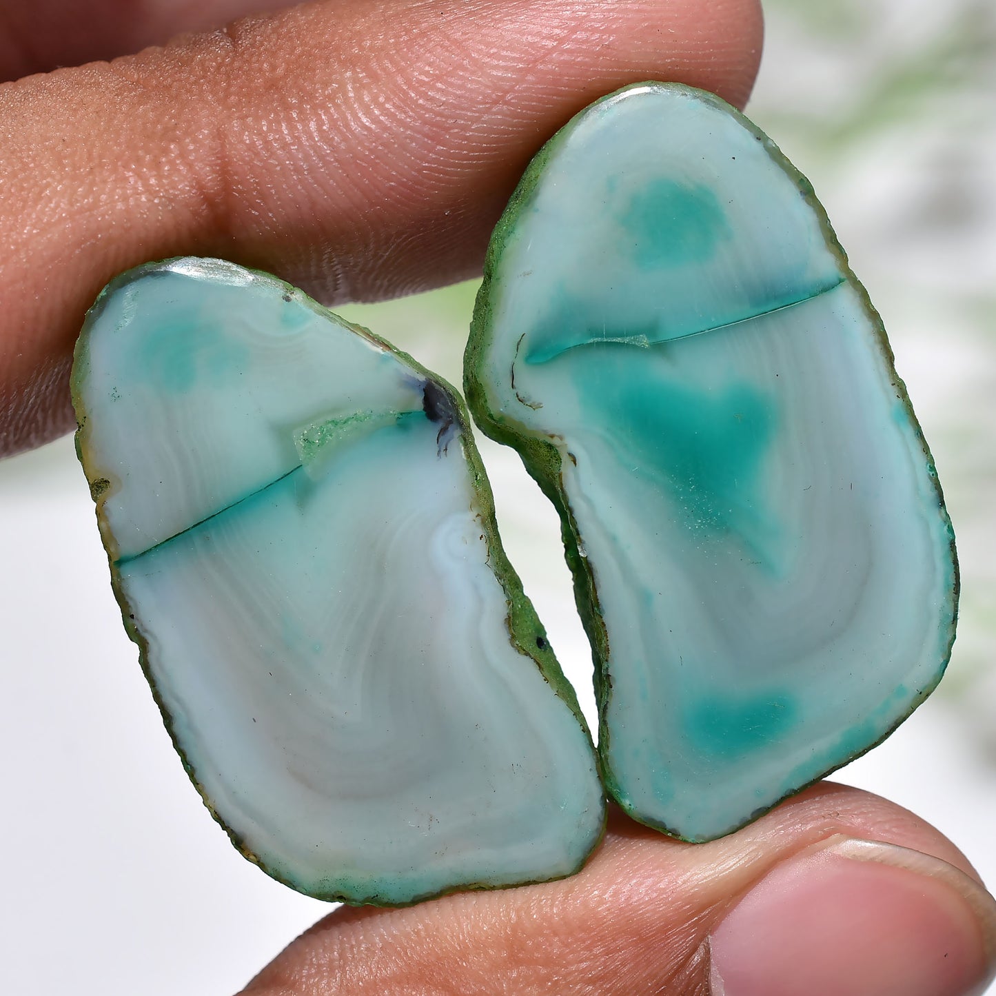 Wholesale Solar Quartz Pair - Fancy Gemstone Matching Pair For Making Jewelry(17x32x4mm,/66ct)