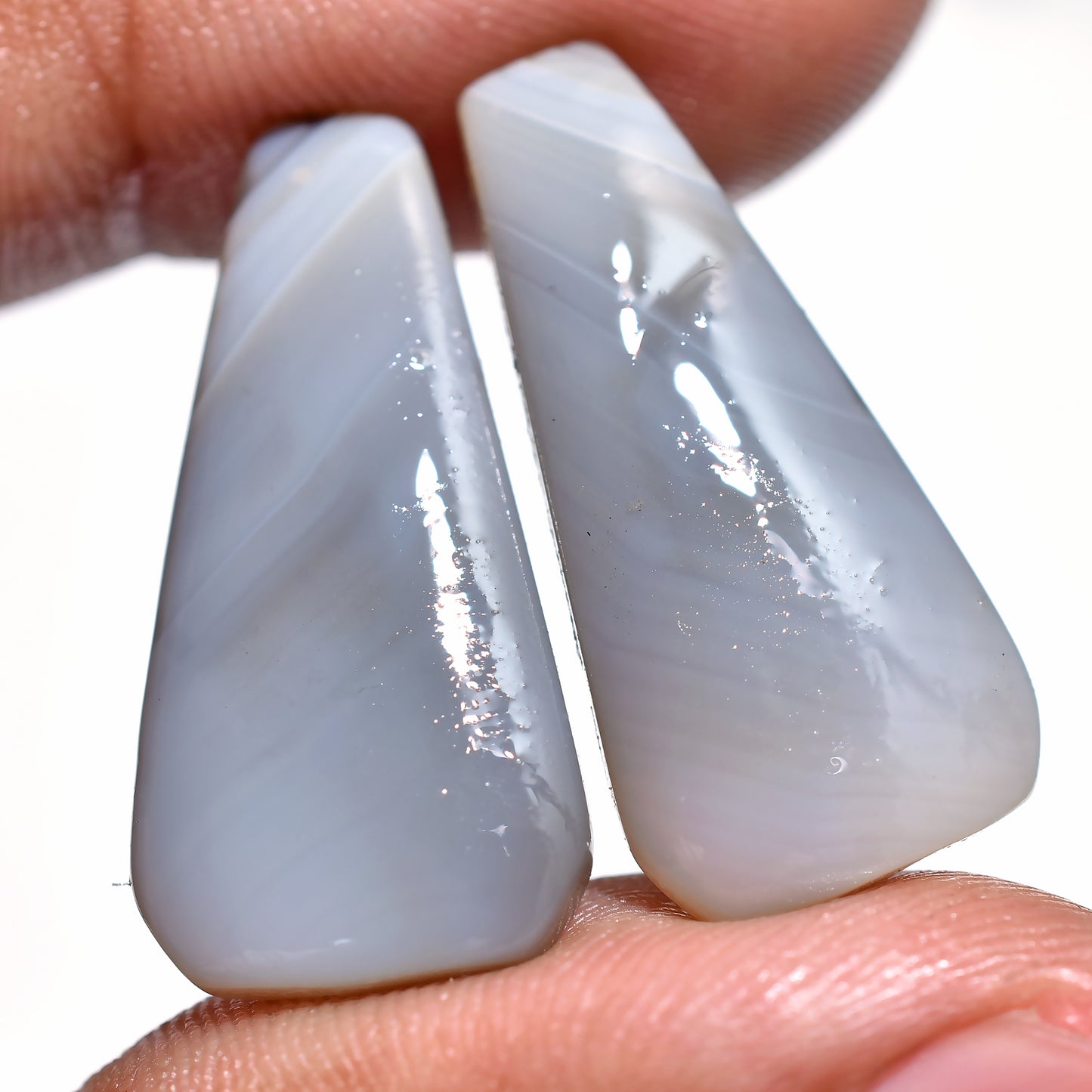Montana Agate Gemstone Pair – Natural Stones for Unique Jewelry