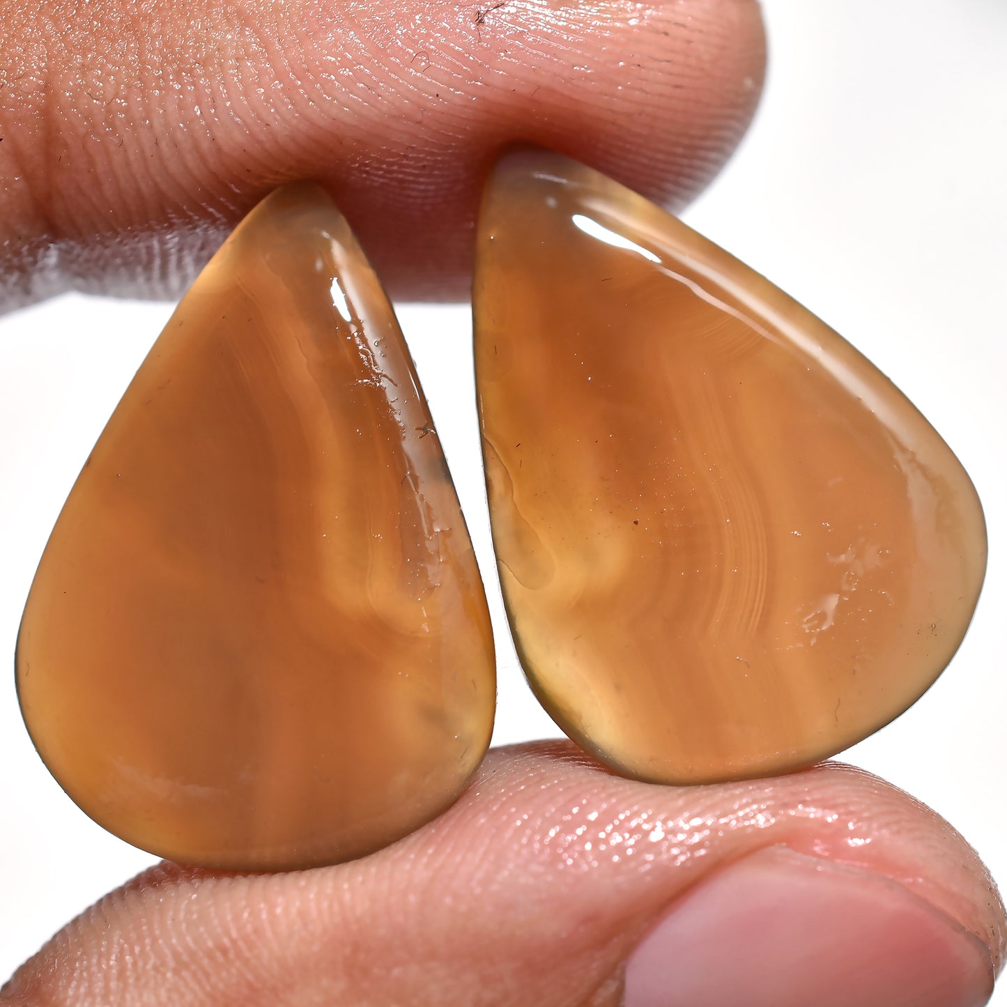 Montana Agate Gemstone Pair – Stunning Stones for Artisan Creations