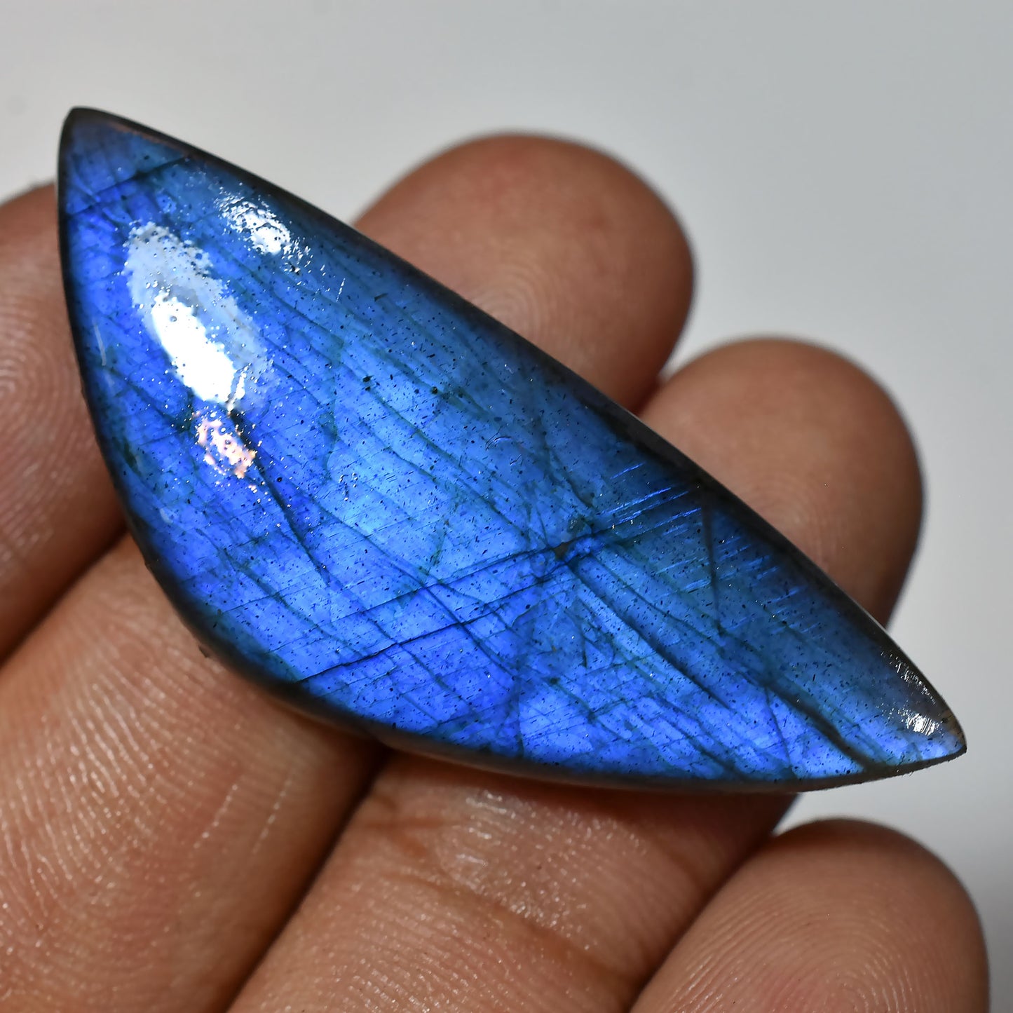 Blue Fire Labradorite Cabochon - Healing Crystal