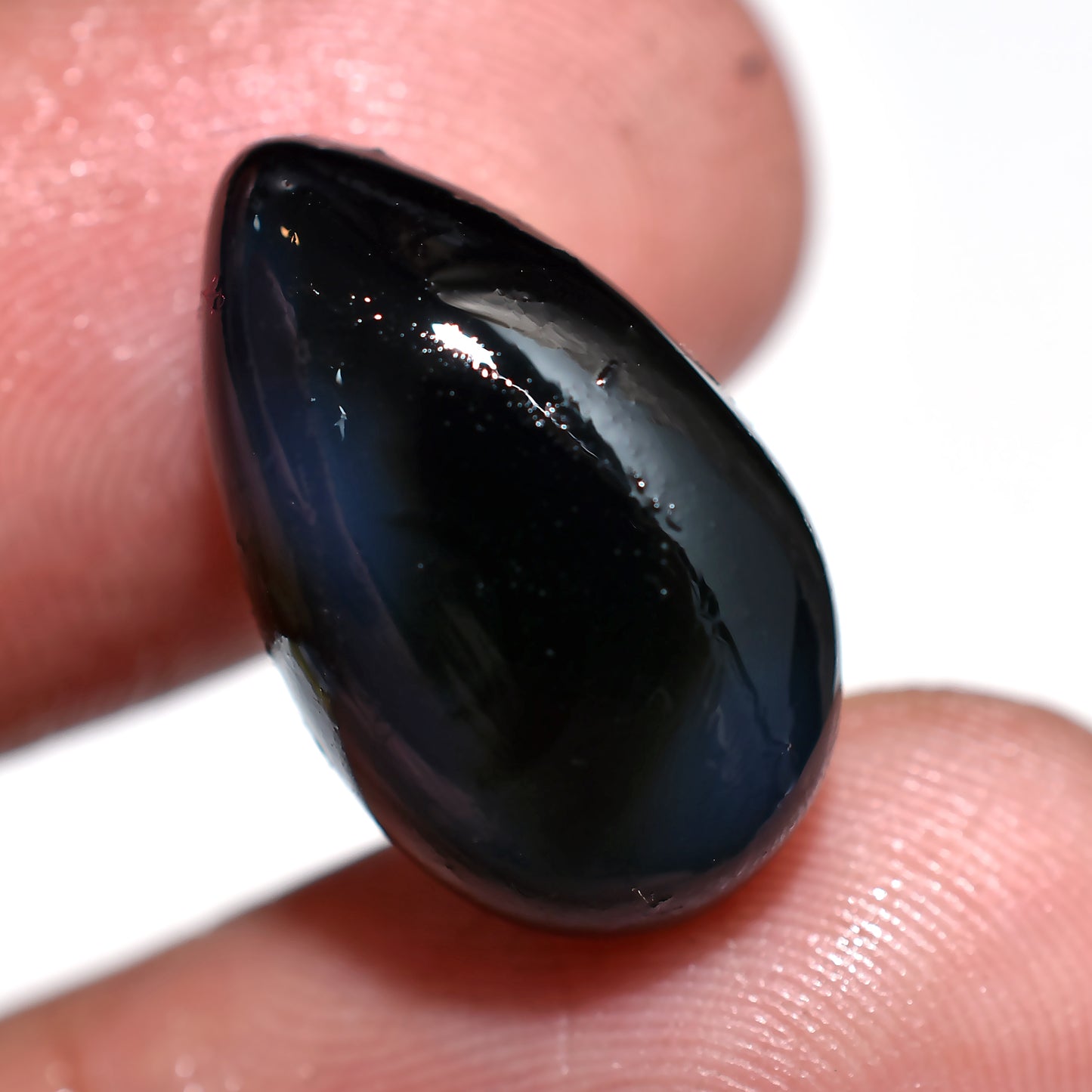 Authentic Black Onyx Gemstone Natural Polished Pear Shape Cabochon (10x17x5mm,/11ct)