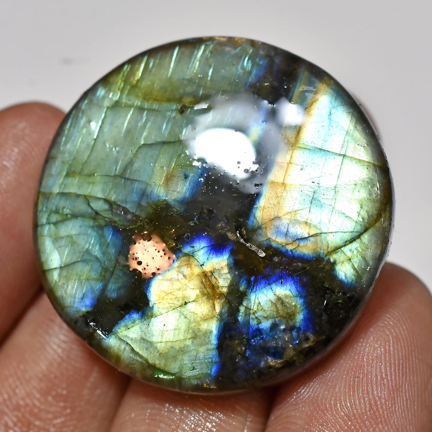 Natural Labradorite Multi-Flash Cabochons – Oval, Heart & Round Shaped Loose Gemstones for DIY Jewelry