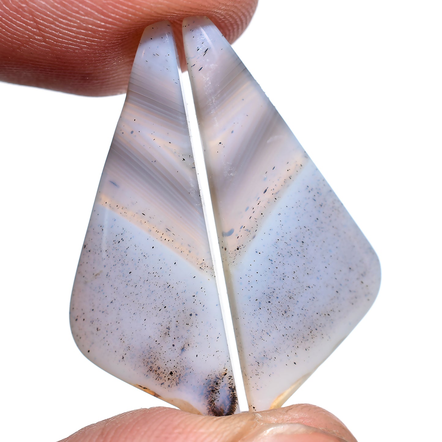 Natural Montana Agate Earring Pair Cabochon, Fancy Shape Matching Gemstones