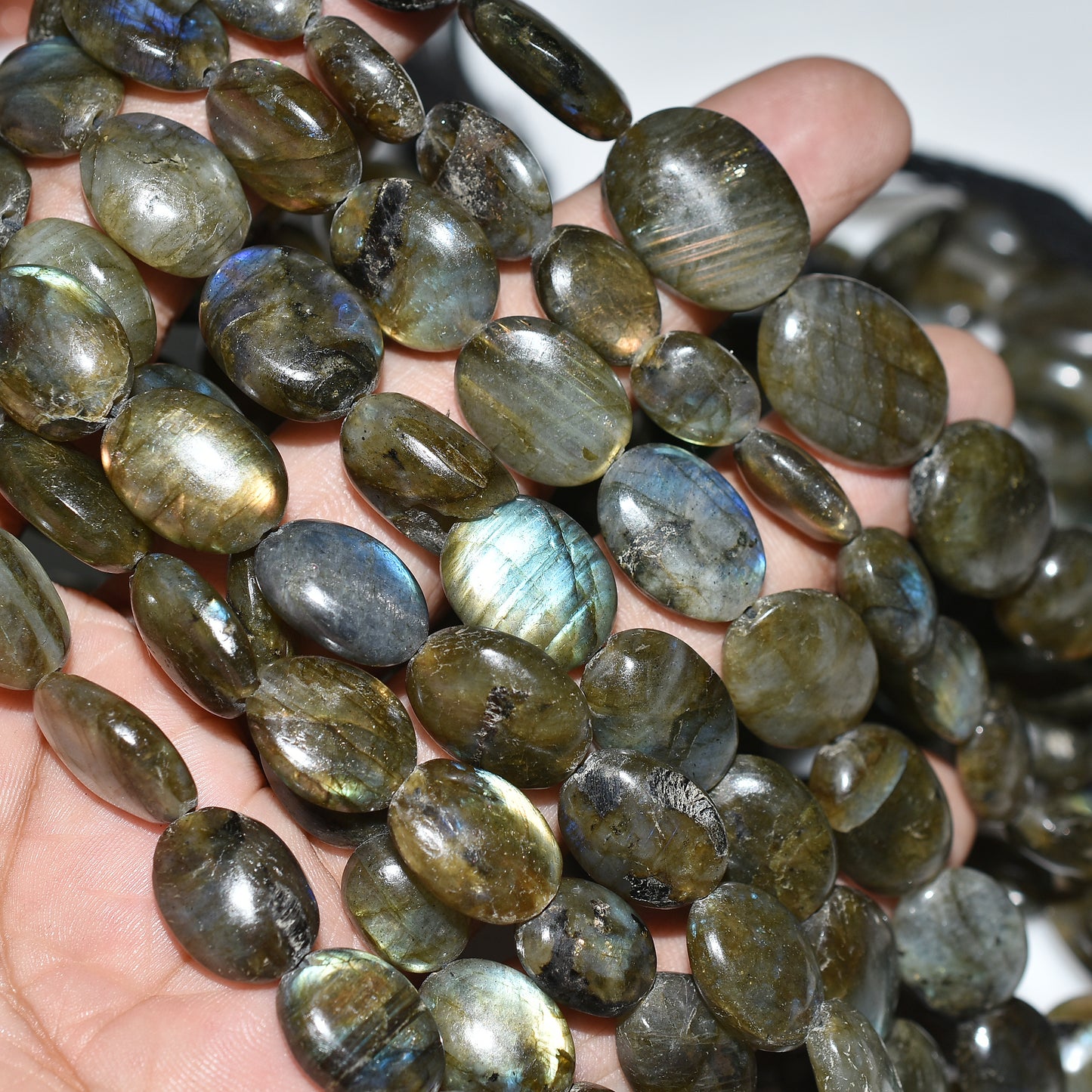 Galaxy Glow Labradorite Nugget Beads – Natural Gemstones for Wholesale Jewelry
