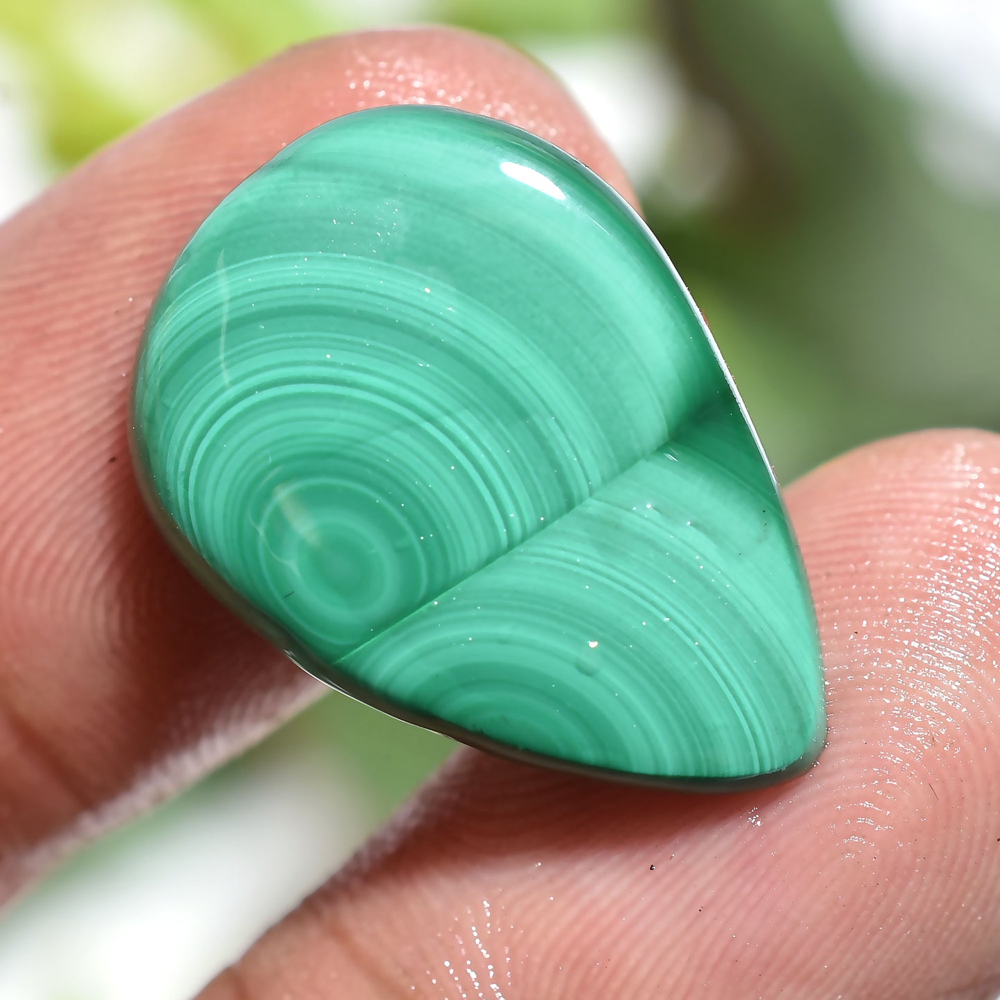 Stunning Pear Azurite Malachite Cabochon – Natural Gemstone for Custom Designs