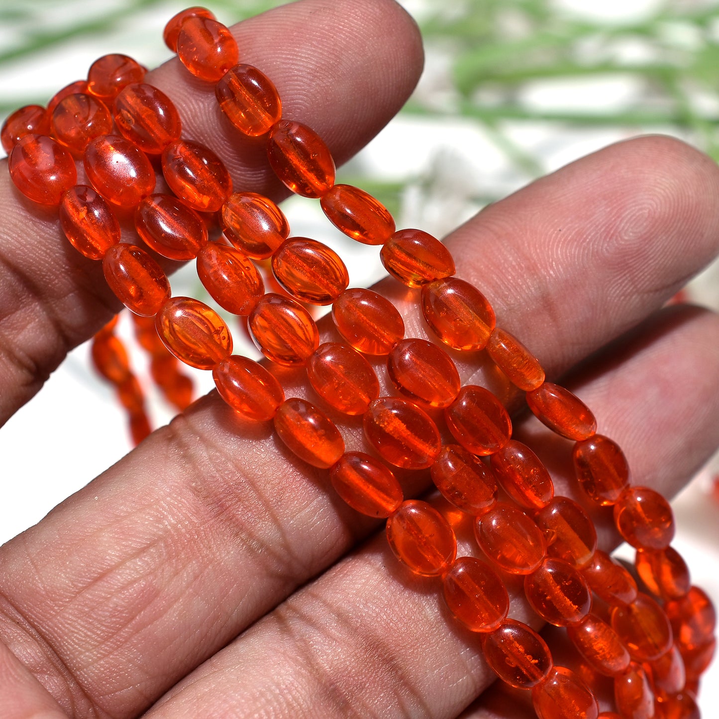 Sunset Spark Orange Quartz Nuggets Beads – Wholesale Hydro Gemstone Strand For Stunning Jewelry