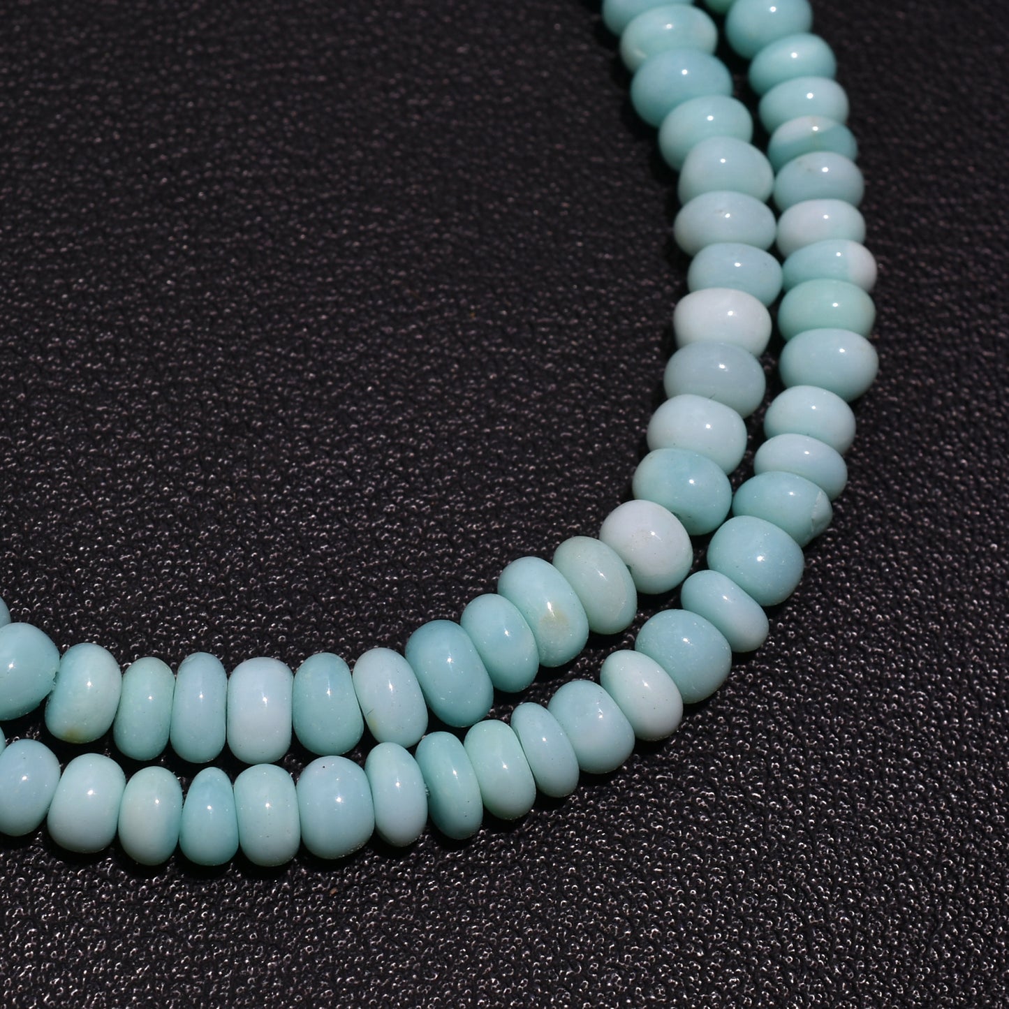 Elegant Peru Opal Rondelle Beads – Dreamy Gemstones for DIY Jewelry Projects