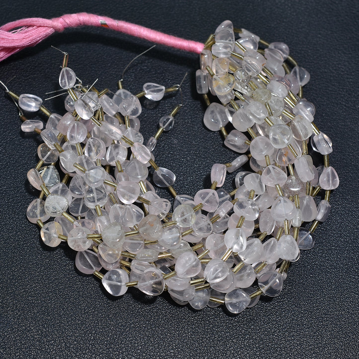 Powdery Pink Rose Quartz Beads – Wholesale Gemstones Strand for Jewelry Making