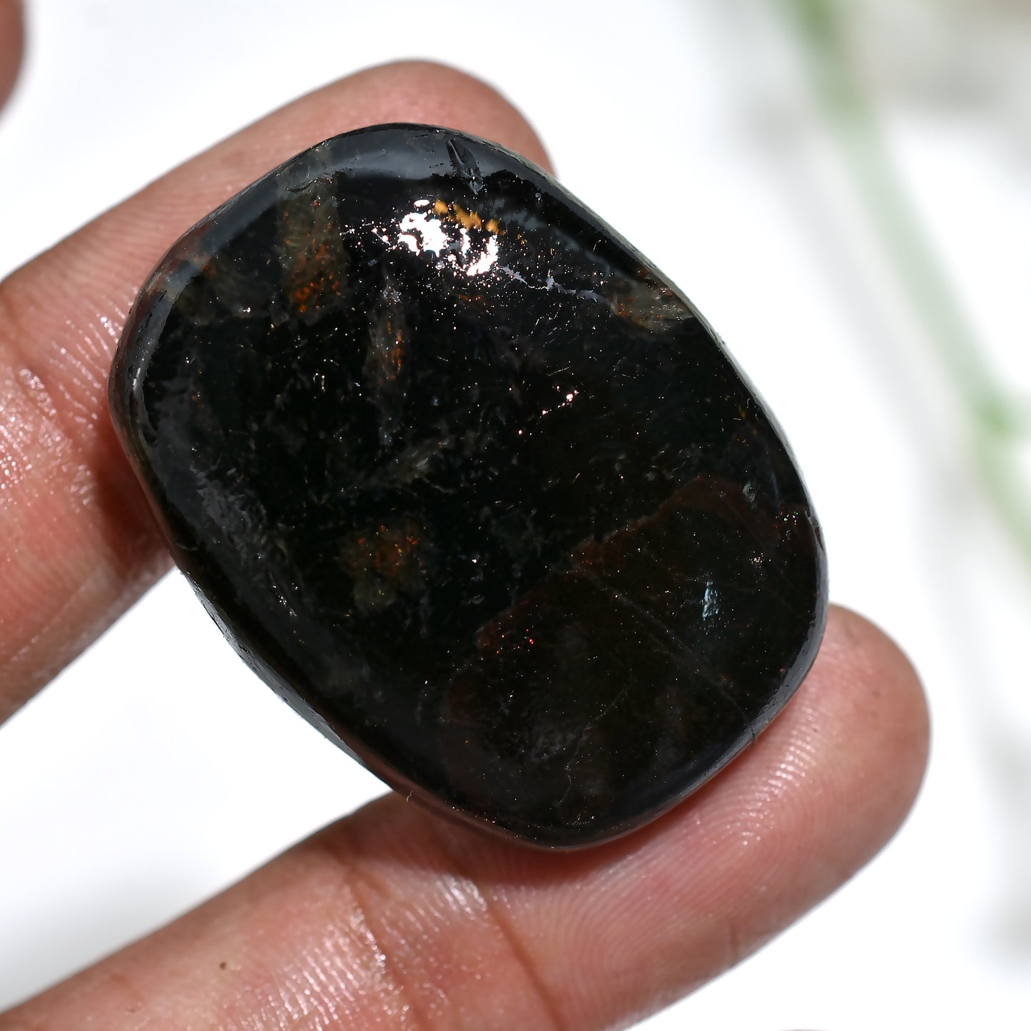 Stunning Ruby Tourmaline Cabochon – Rich Hues for Handmade Creations
