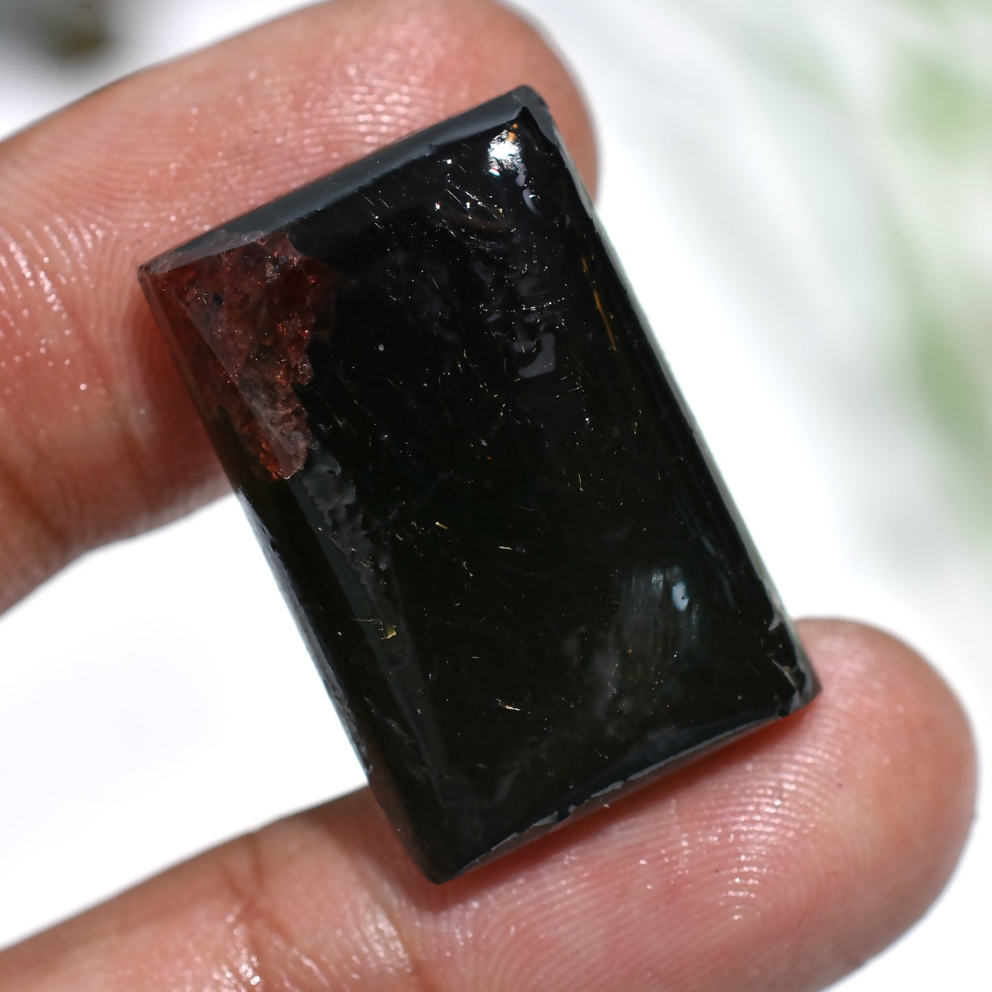 Stunning Ruby Tourmaline Cabochon – Rich Hues for Handmade Creations