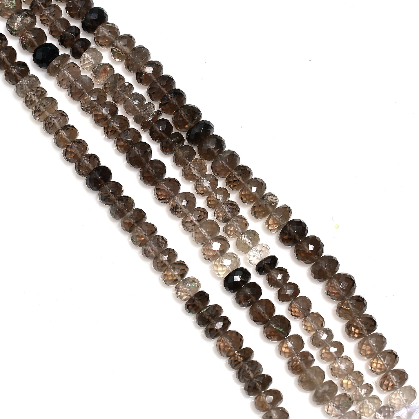 Shadowlight Faceted Smoky Brown Gemstones – Elegant Earth-Tone Beads for Jewelry