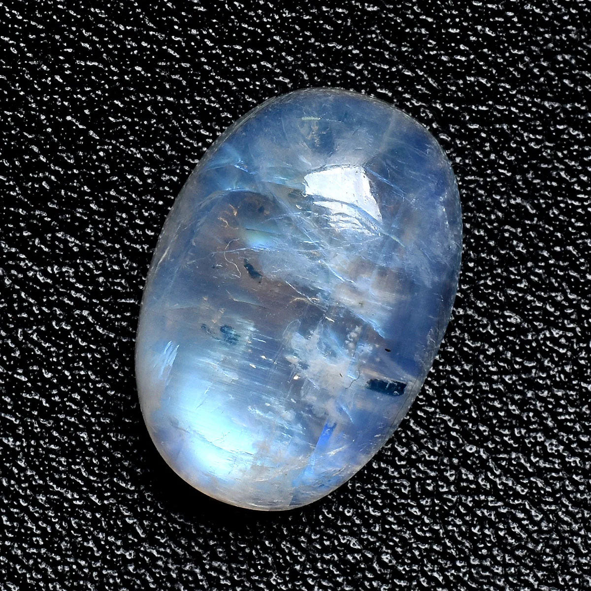 Blue Fire Moonstone Cabochon - Loose Oval Shape Healing Crystal