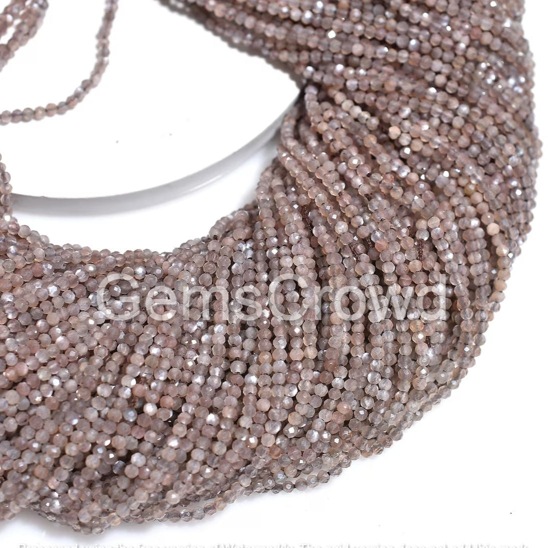 Wholesale Chocolate Moonstone Faceted Beads – Brown Shiny Gemstone Bulk Strand