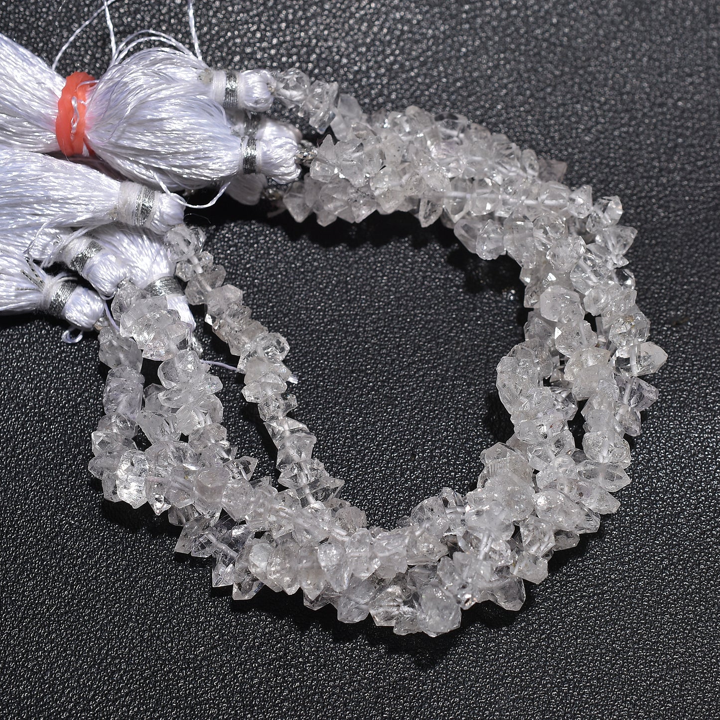 Real Herkimer Diamond Uneven Beads – Raw Quartz Crystal Strand for Wholesale StoneJewelry