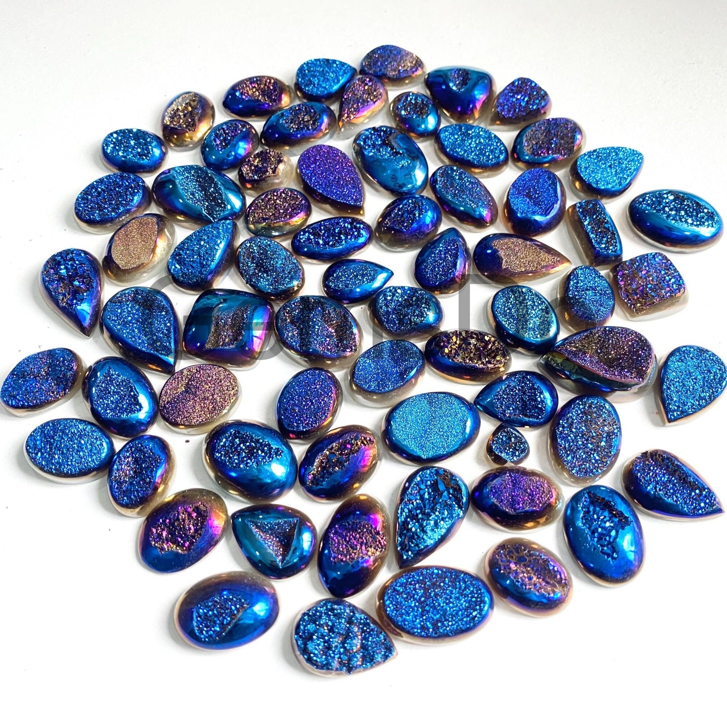 Wholesale Bulk Rainbow Titanium Druz, AAA Sparkling Crystal Gemstone Lot