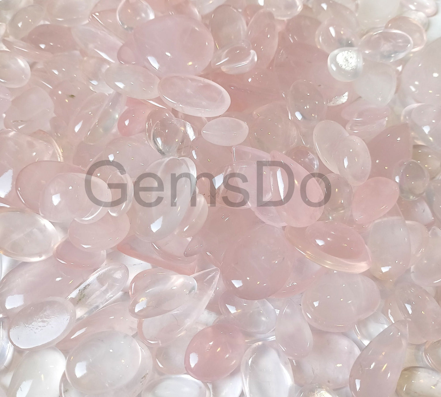 Natural Rose Quartz Gemstone Lot – Polished Bulk Pink Crystal Stones for Jewelry, Healing & Craft Projects