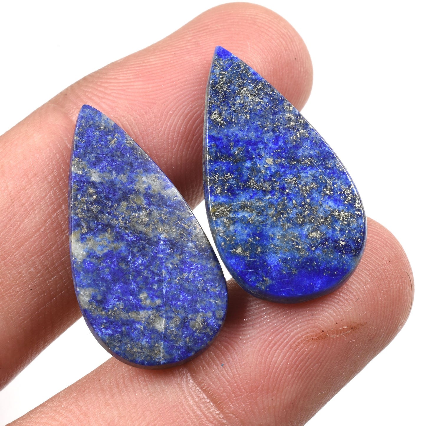 Lapis Lazuli Matched Pair for Earrings - Mixed Shape Loose Blue Gemstones