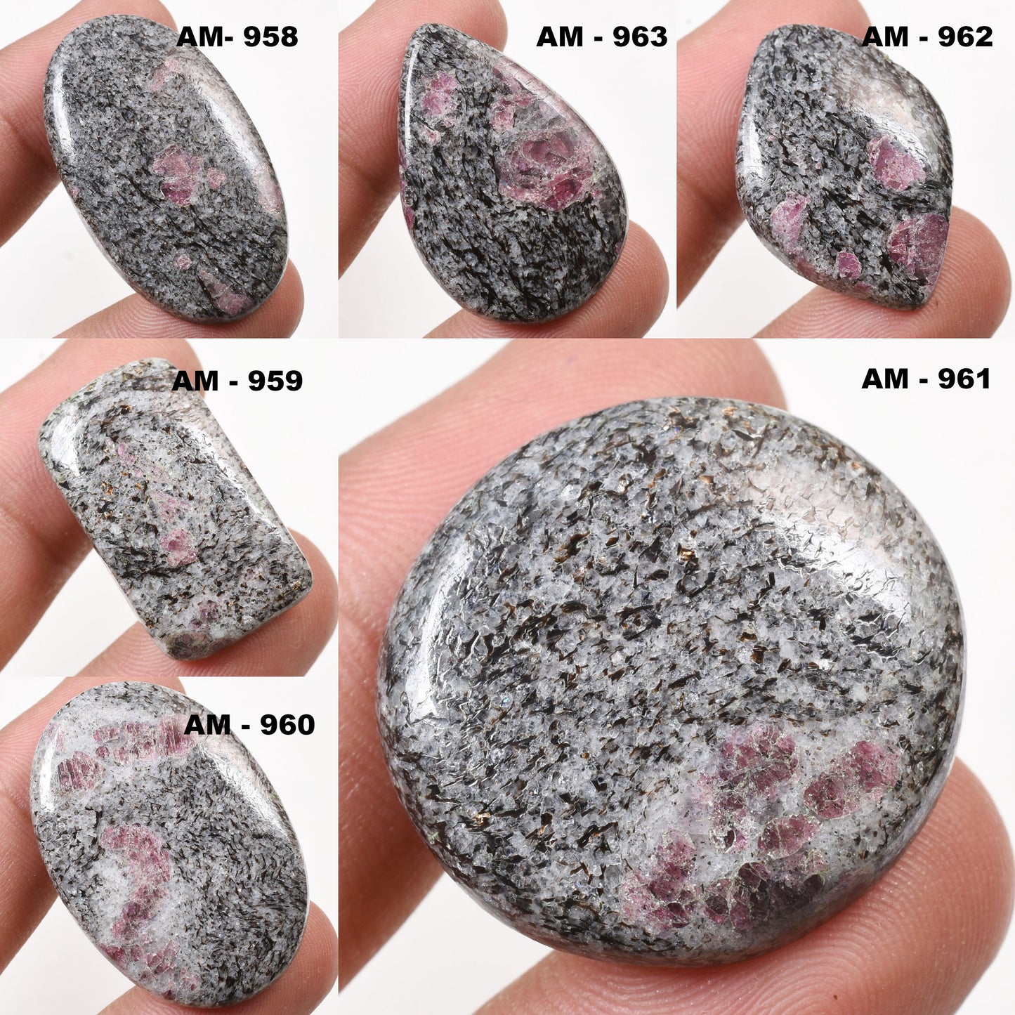 Natural Ruby Gemstone Cabochon – Flat Back Loose Stone