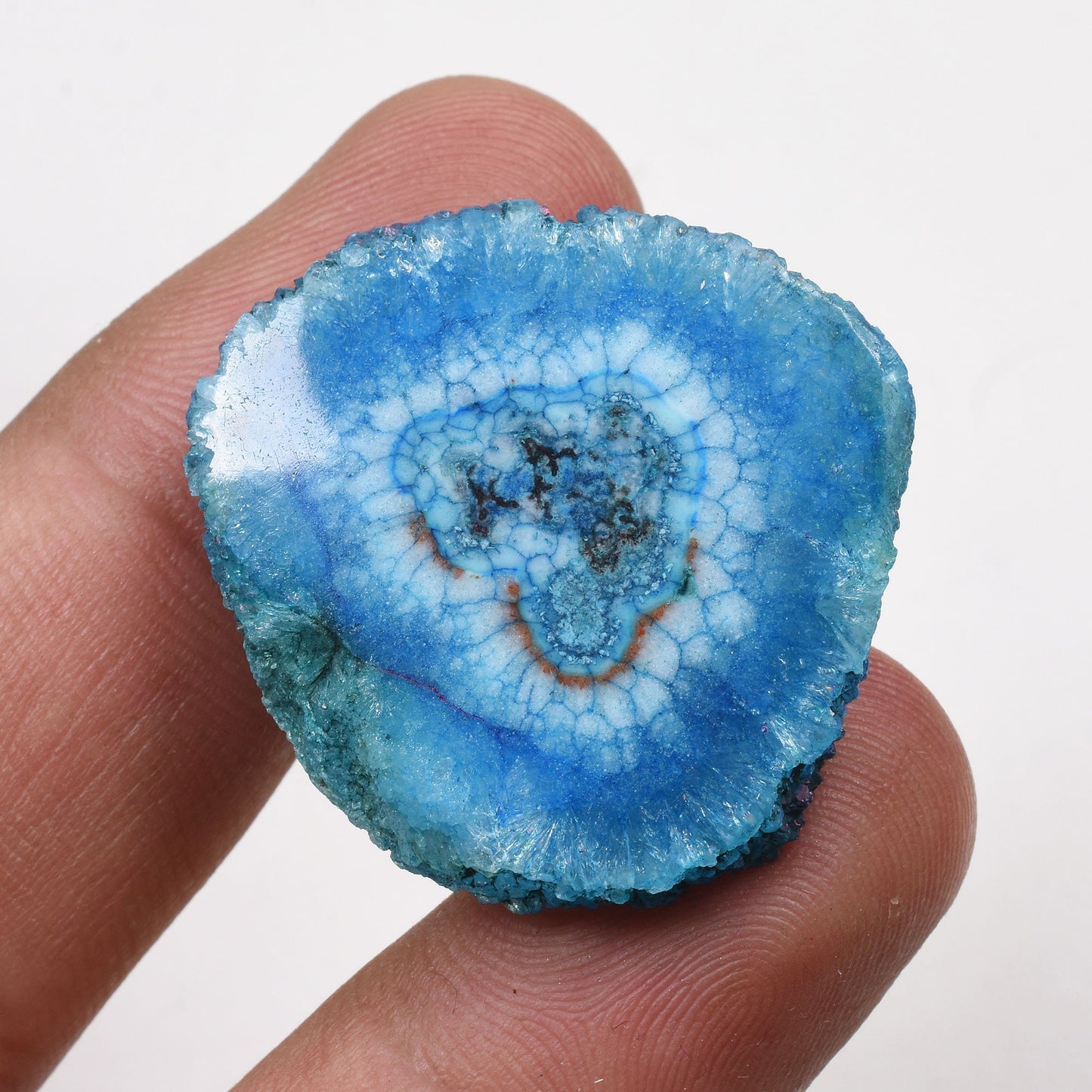 Colorful Solar Quartz Cabochons - Natural Druzy Gemstones for Jewelry Making
