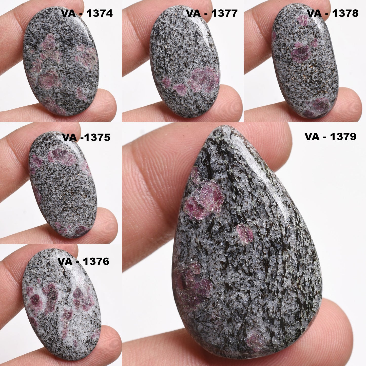 Ruby Fall Cabochon - Oval & Pear Shape Natural Loose Gemstones