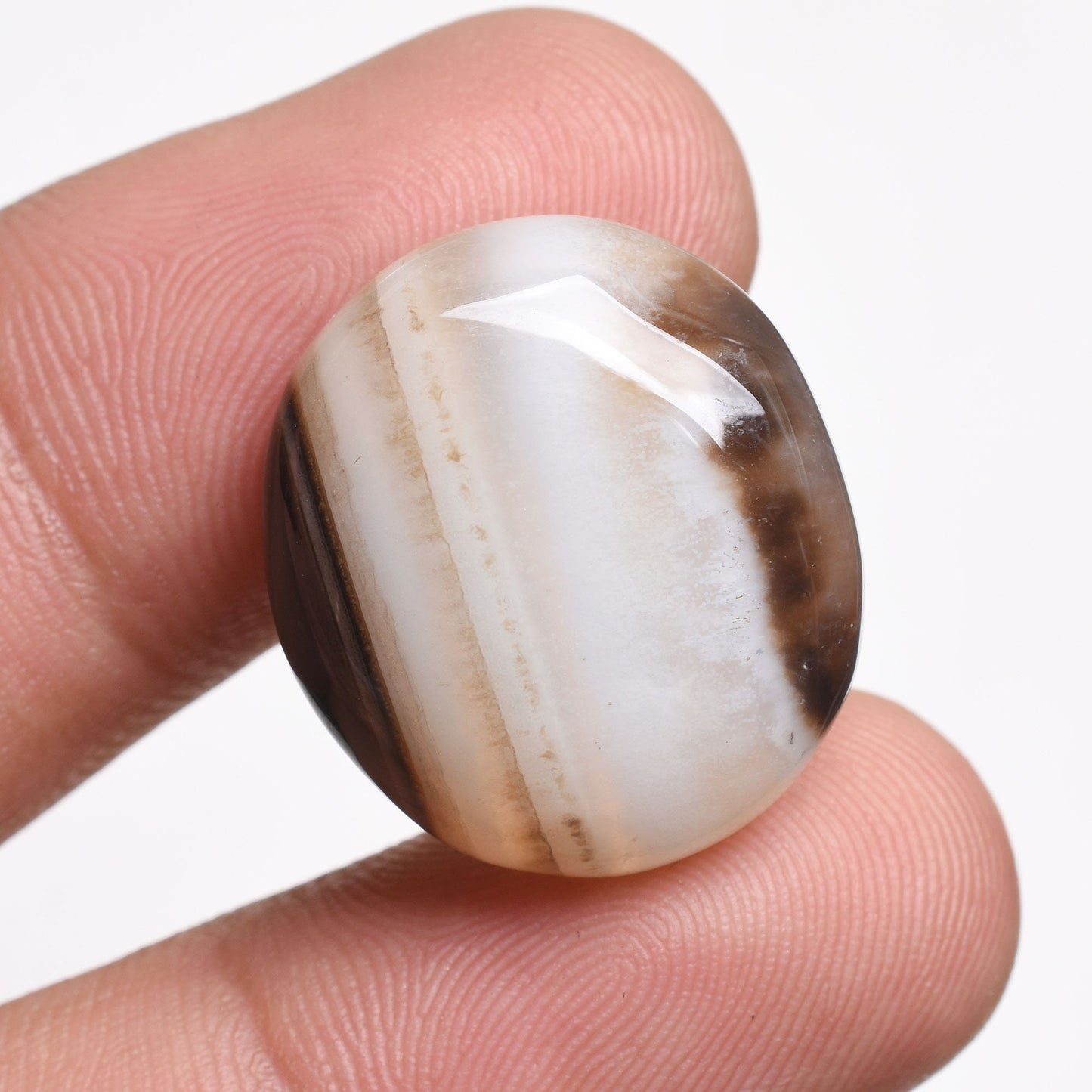 Natural Banded Agate Cabochons | Black Agate Stones in Multiple Shapes
