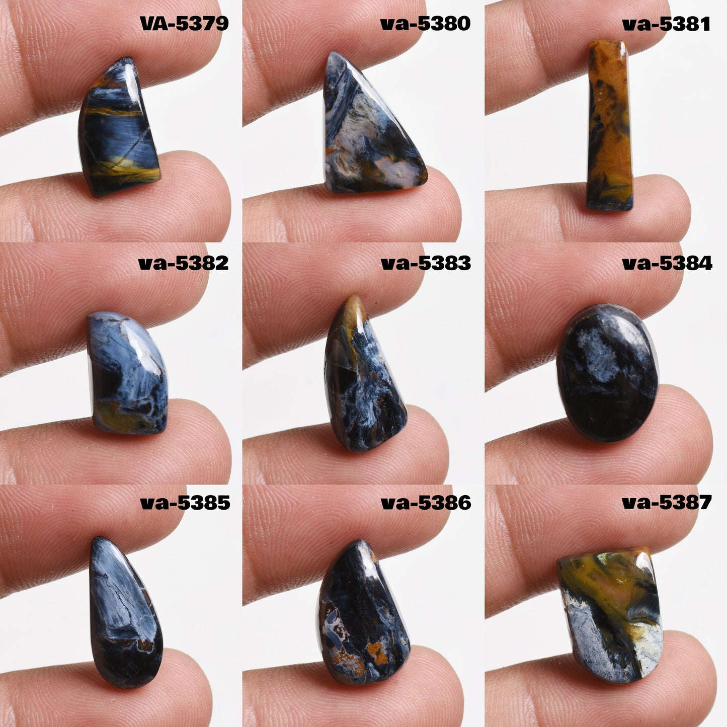 Fabulous Pietersite Cabochons - Natural Fancy Shape Wholesale Gemstones