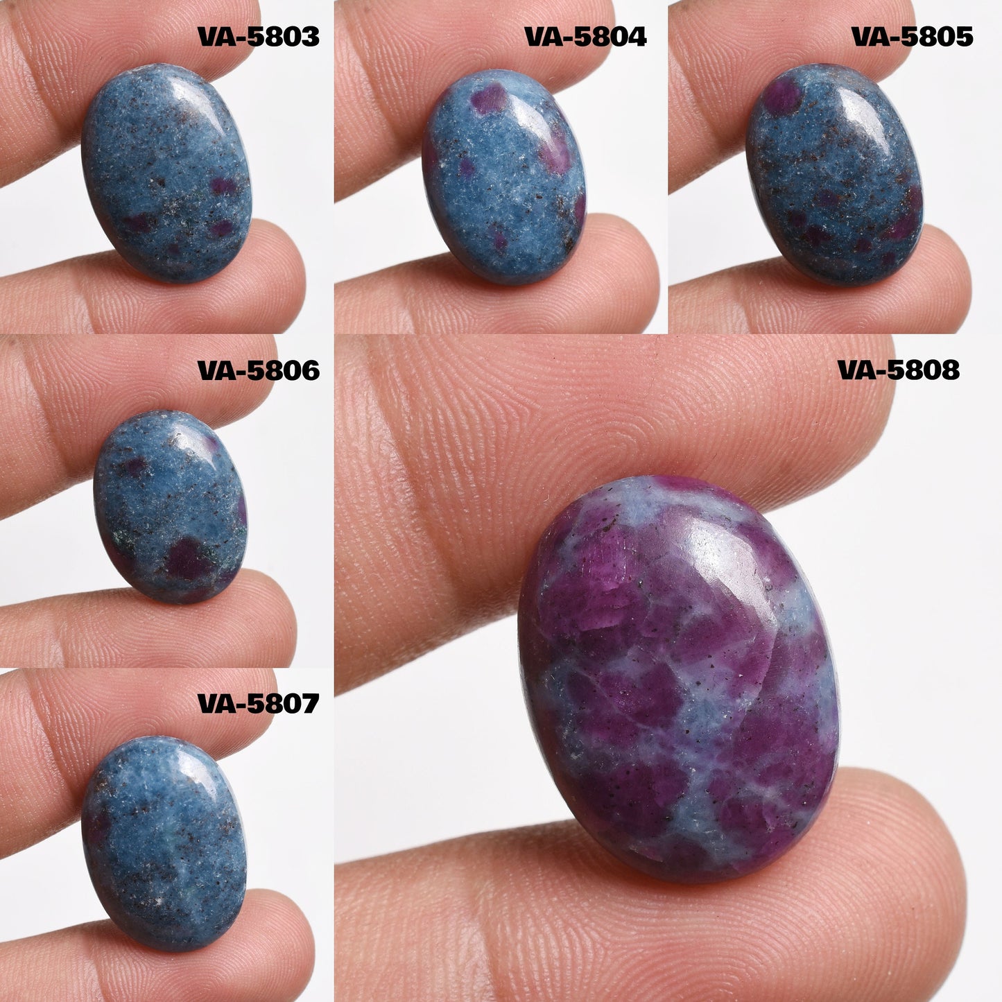 Beautiful Ruby Kyanite Gemstone Cabochon – Oval Shape Loose Blue Ruby Kyanite