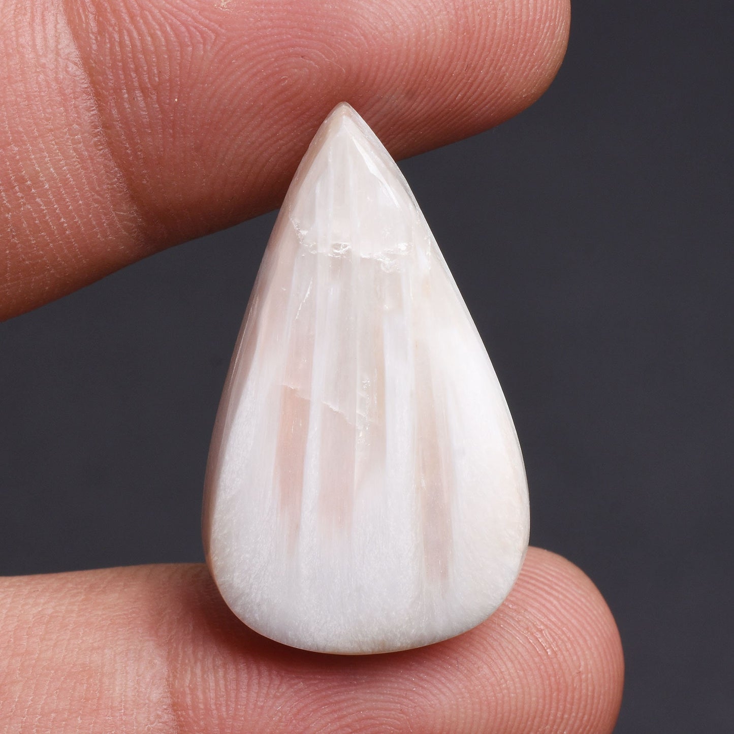 Natural Scolecite Gemstone – Genuine Handmade Scolecite Cabochon