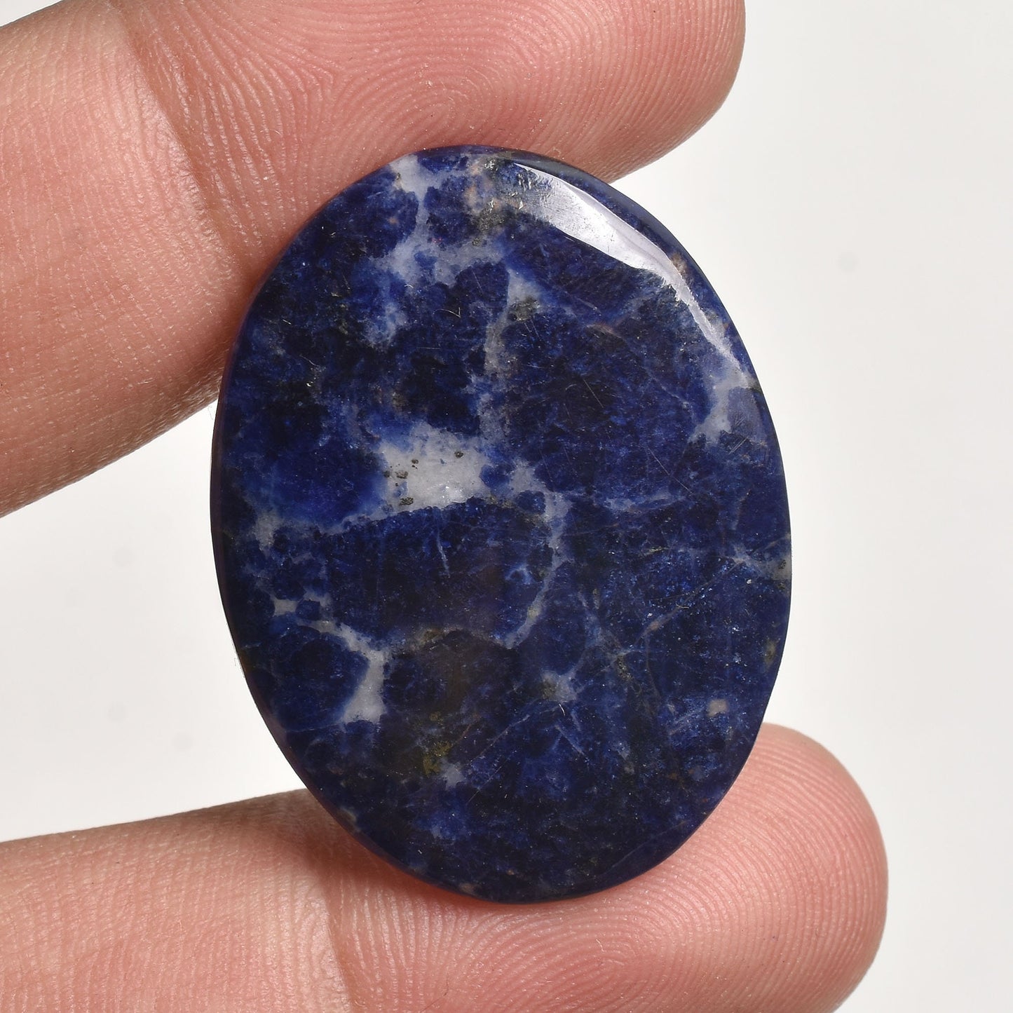 AAA+ Sodalite Gemstone Cabochon - Hand Polished Oval-Marquise Shapes for Jewelry Making