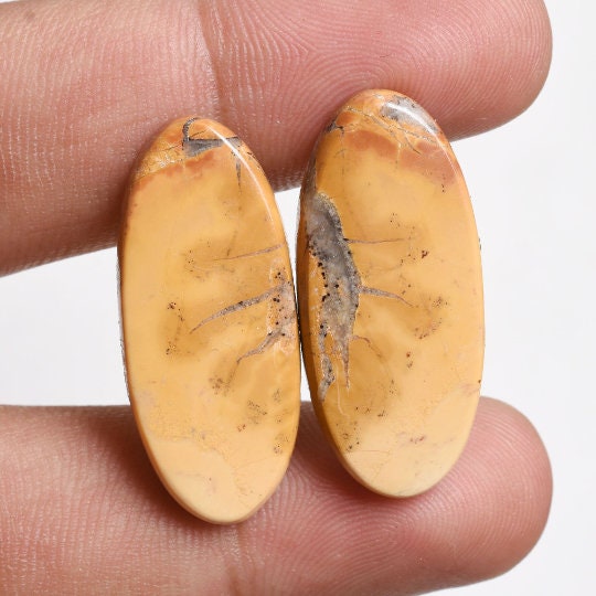 Maligano Jasper Pair Cabochon - Oval shaped, Maligano Jasper Gemstone