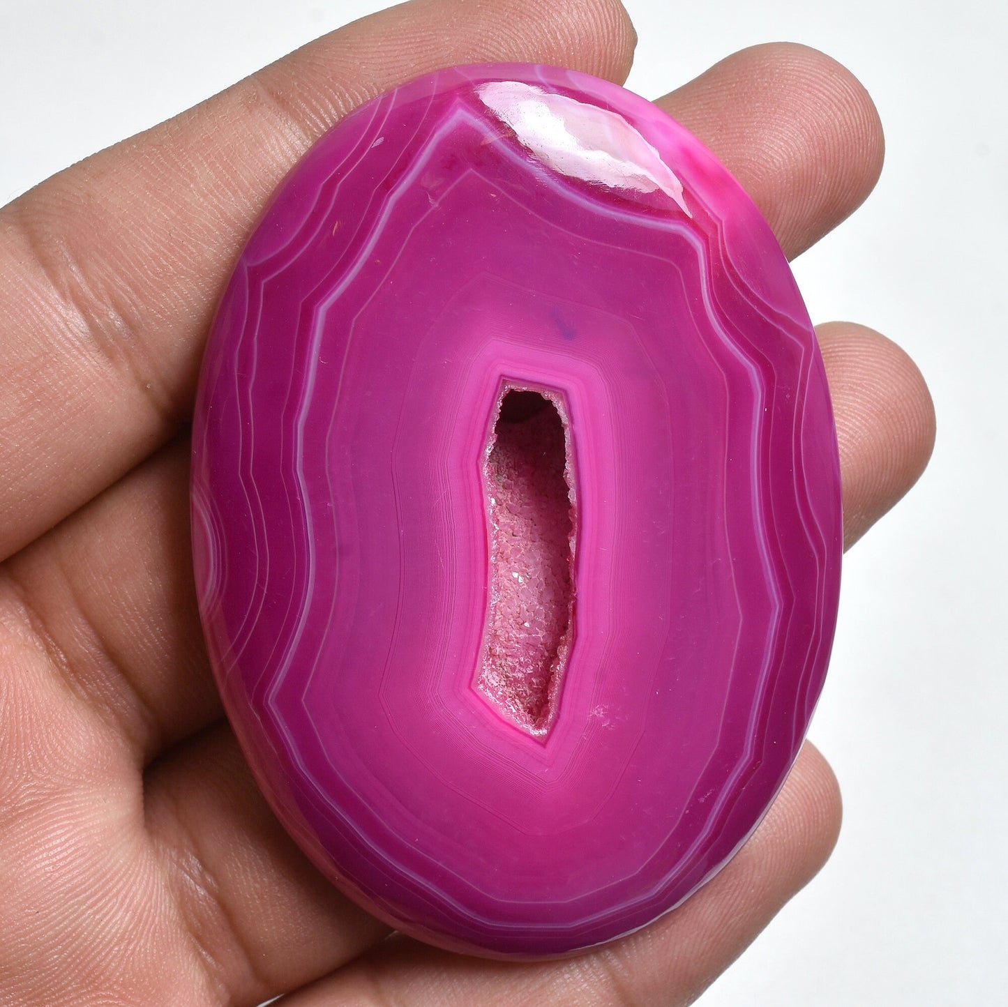 Blue, Pink, or Green Window Druzy Gemstone – Oval & Heart-Shaped Big Solar Quartz Crystals for Pendant Making
