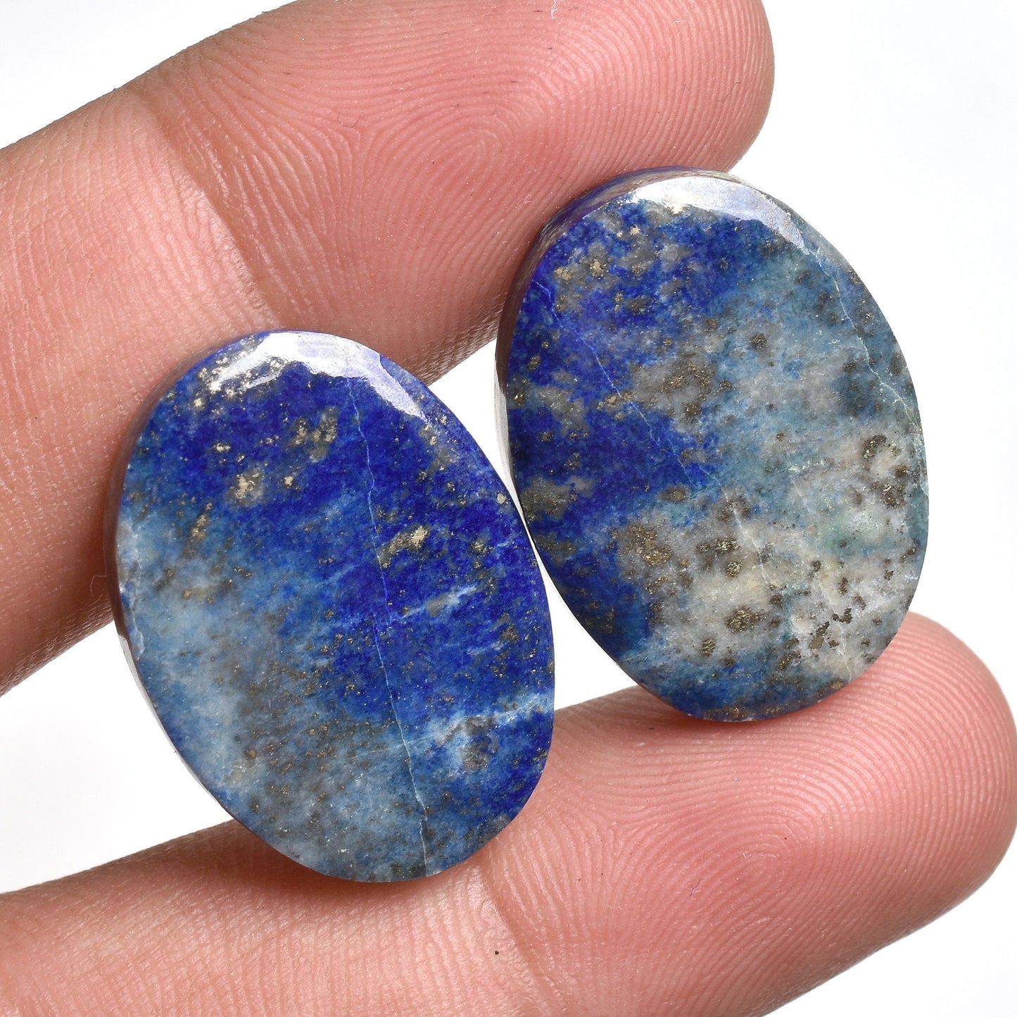 Blue Lapis Lazuli gemstone pairs - Matching Loose Stones for Wholesale Pairs