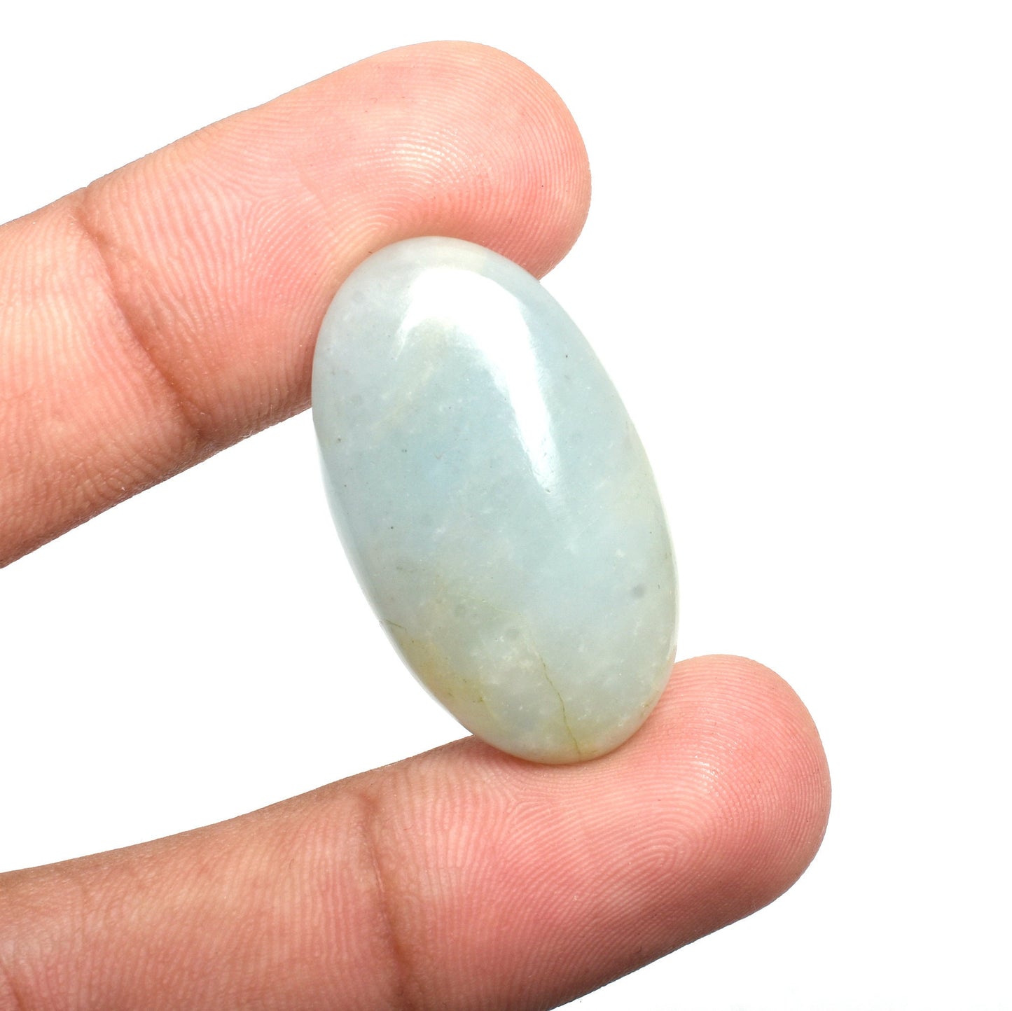 Aquamarine Cabochon - Flat Back Loose Crystal Gemstones
