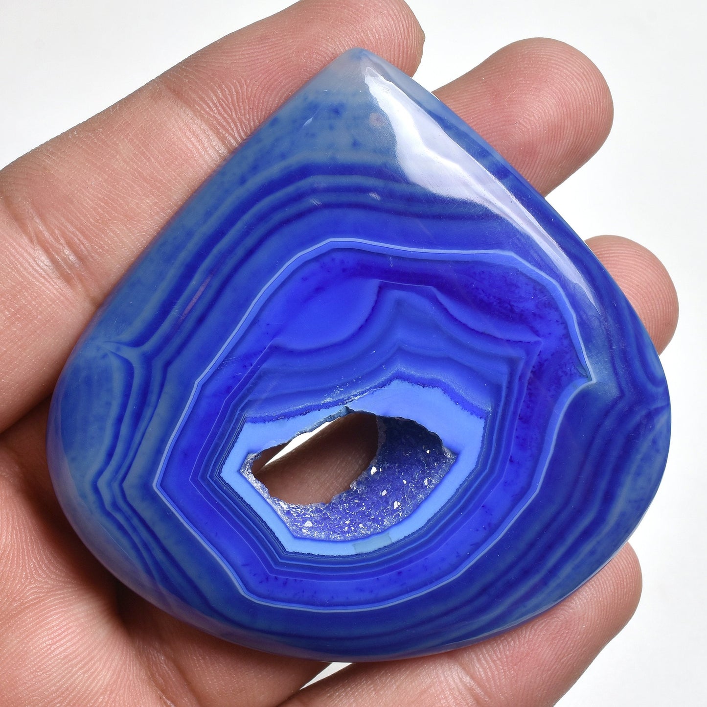 Blue, Pink, or Green Window Druzy Gemstone – Oval & Heart-Shaped Big Solar Quartz Crystals for Pendant Making