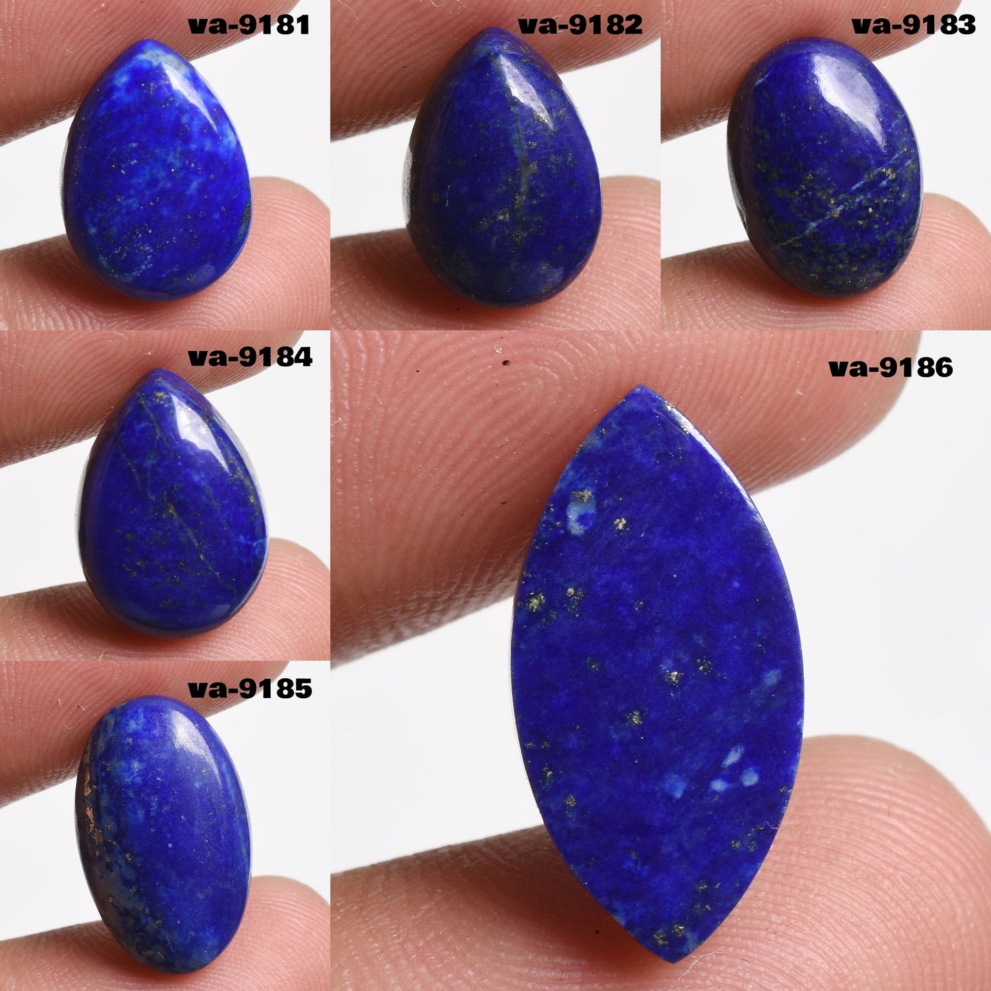 Amazing Natural Lapis Lazuli Cabochon - Wholesale Mixed Shapes & Sizes