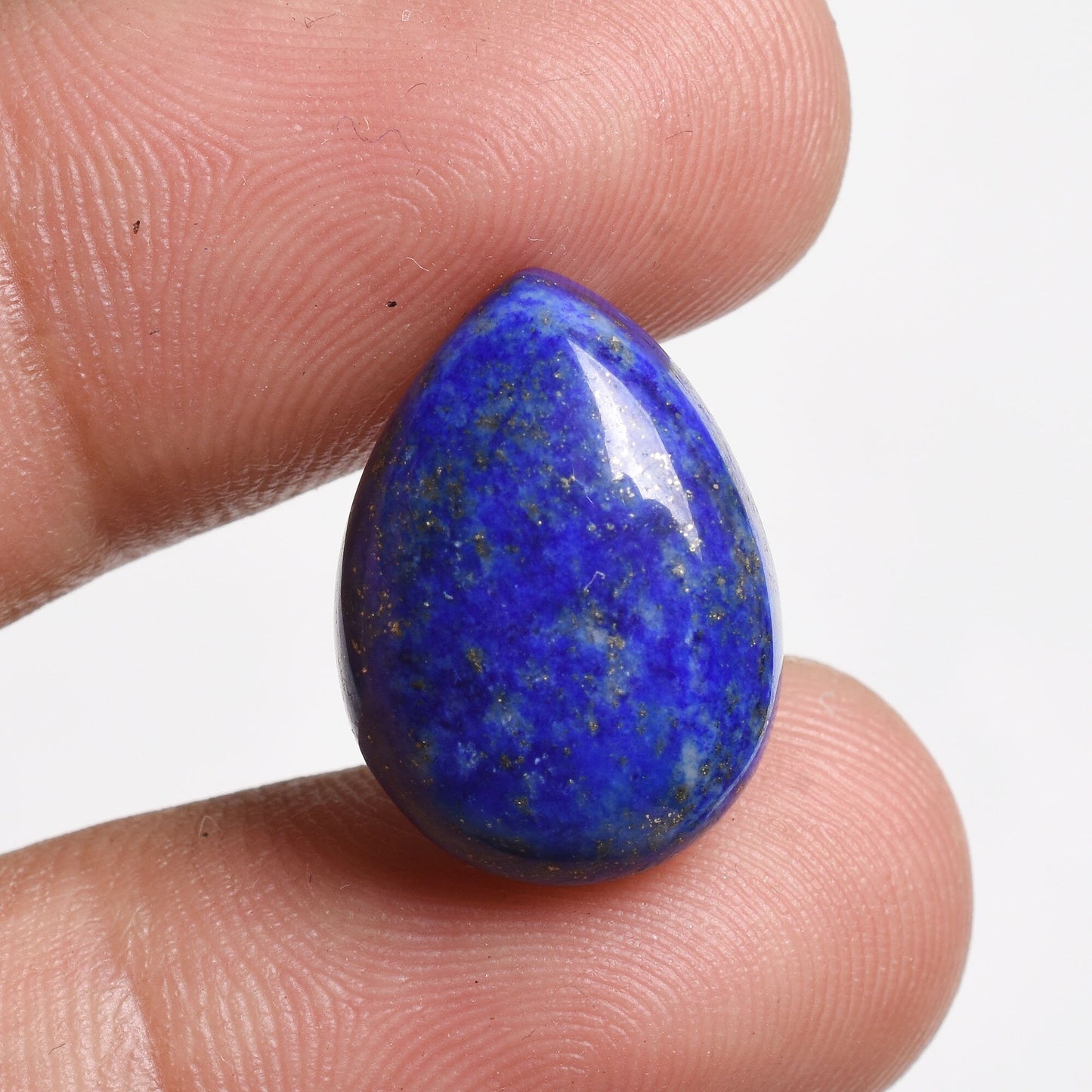 Oval Lapis Lazuli Gemstone - Natural Blue Lapis Cabochon for Jewelry Making