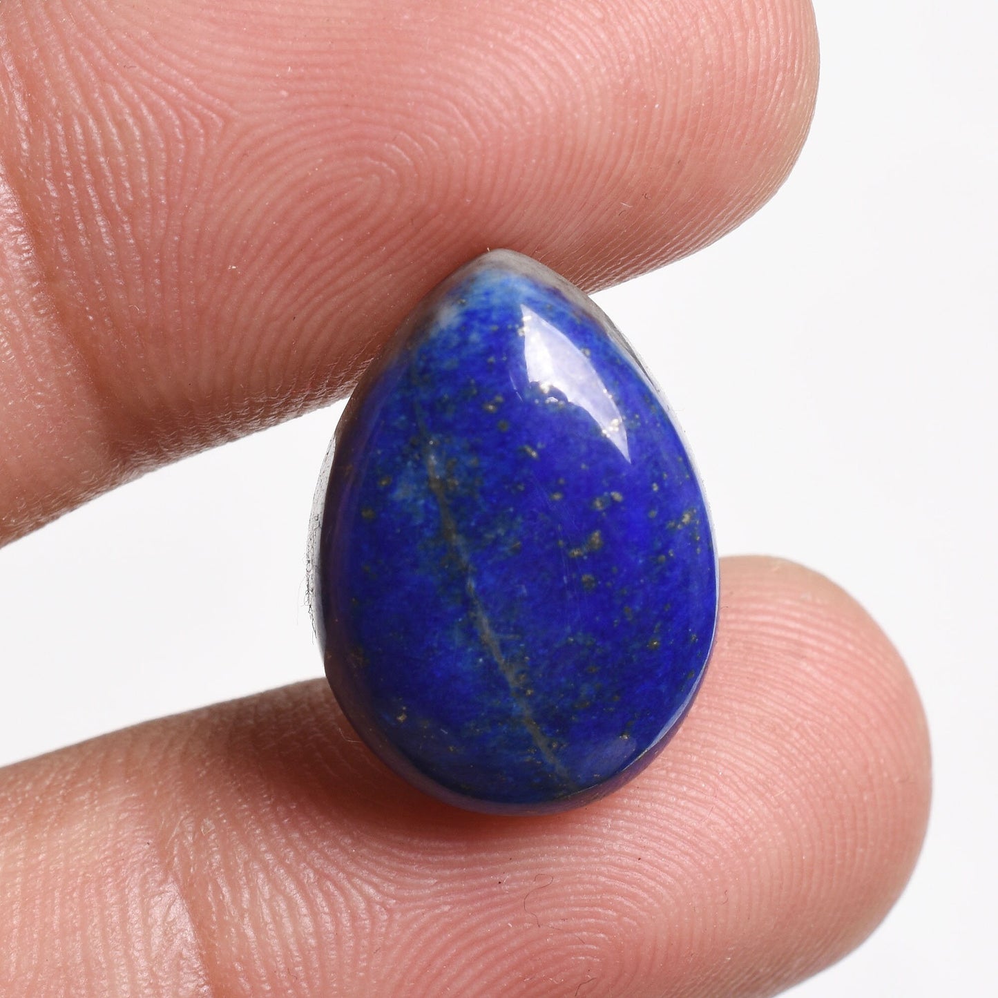 Oval Lapis Lazuli Gemstone - Natural Blue Lapis Cabochon for Jewelry Making