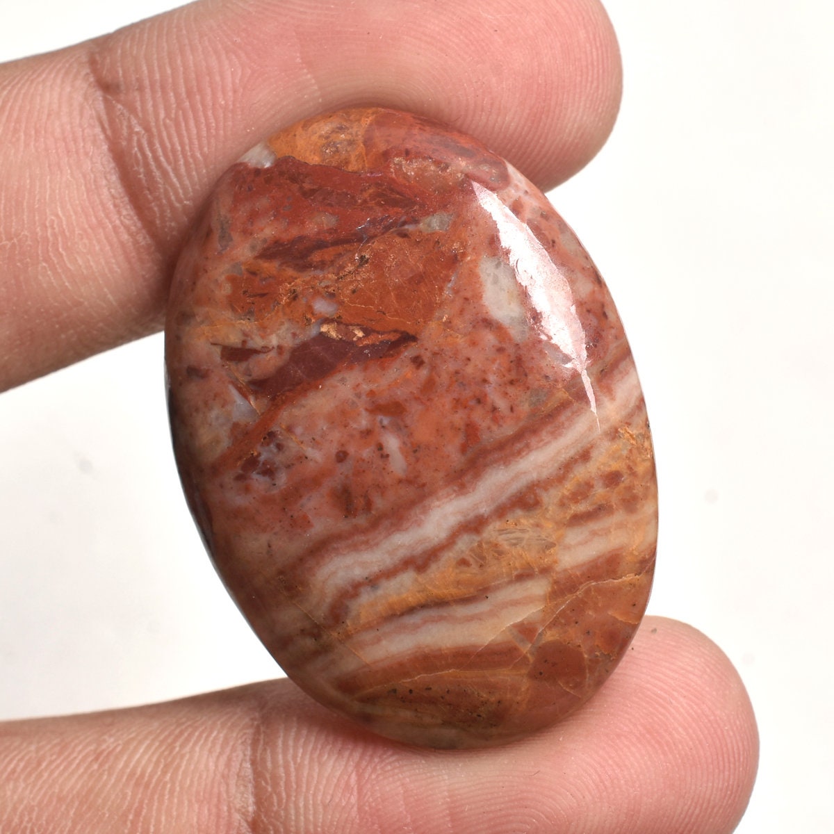 Natural Mookaite Jasper Cabochon - Oval & Pear Smooth Flat Back Gemstones