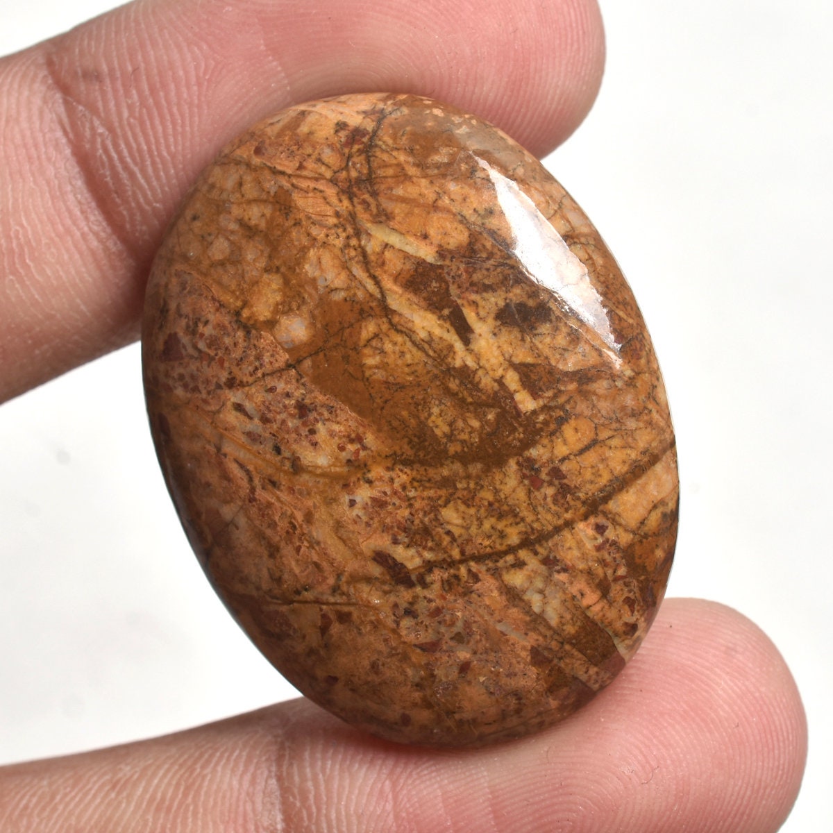 Natural Mookaite Jasper Cabochon - Oval & Pear Smooth Flat Back Gemstones