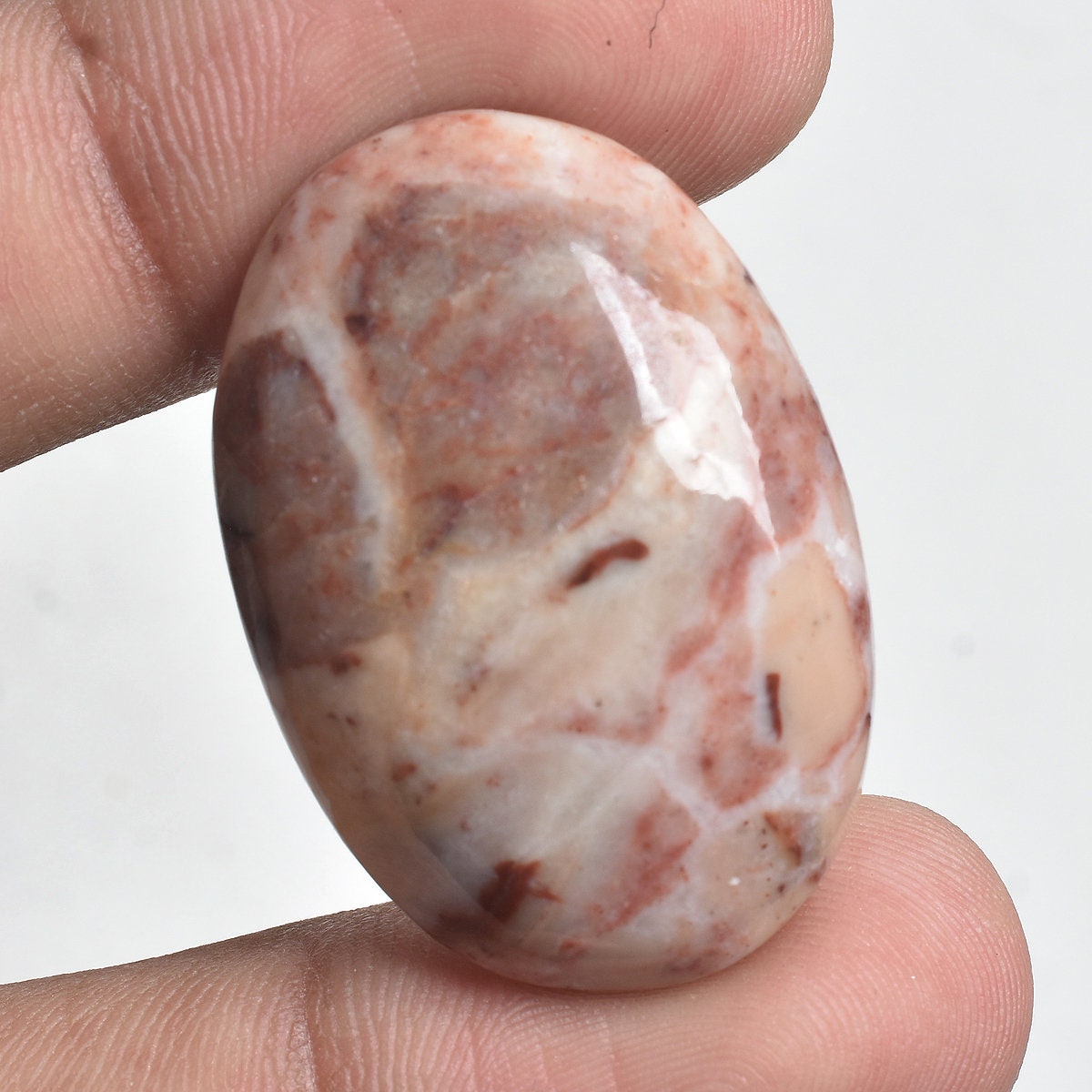 Earthy Mookaite Jasper Cabochon - Natural Loose Stone for DIY Jewelry